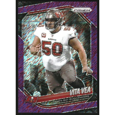 2025 Panini Prizm Prizms Purple Shimmer #123 Vita Vea