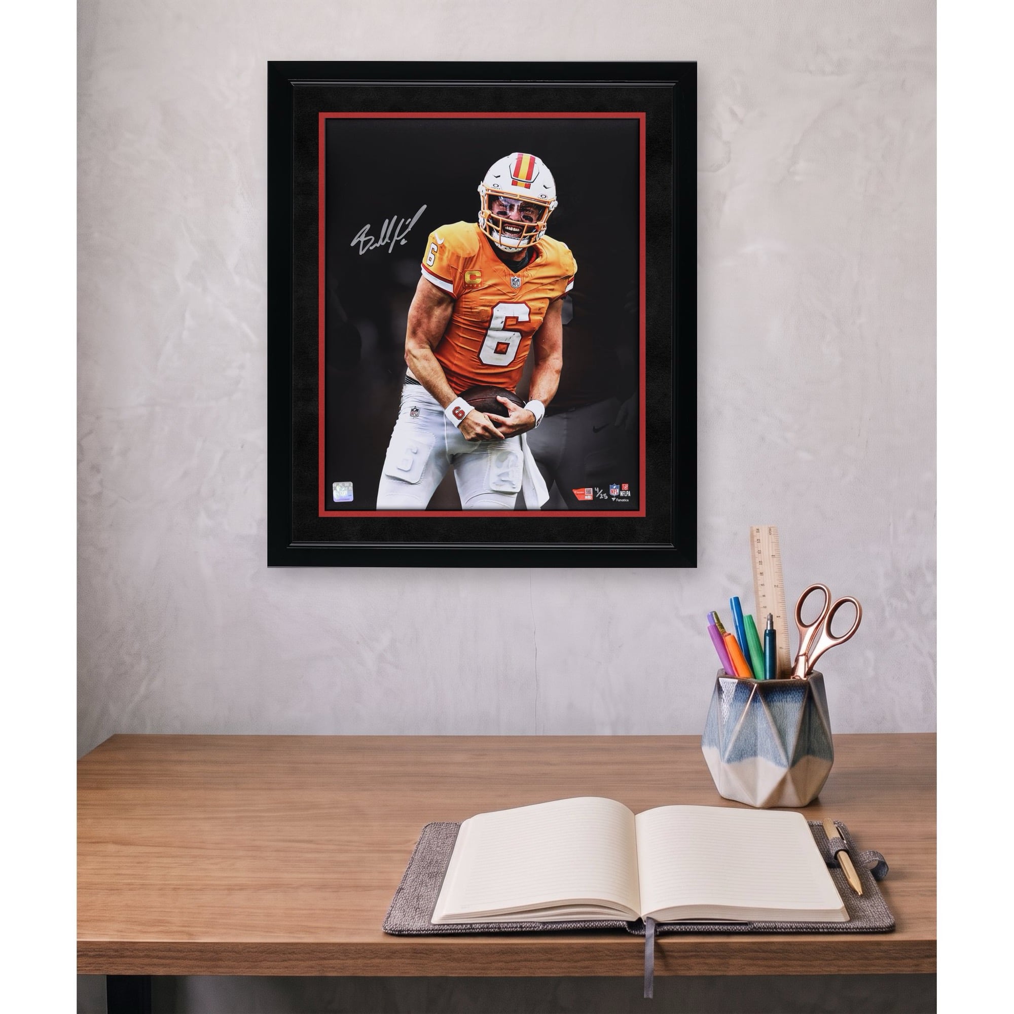 Photo dédicacée de Baker Mayfield (Tampa Bay Buccaneers) - 40,6 x 50,8 cm (édition limitée à 25 exemplaires)