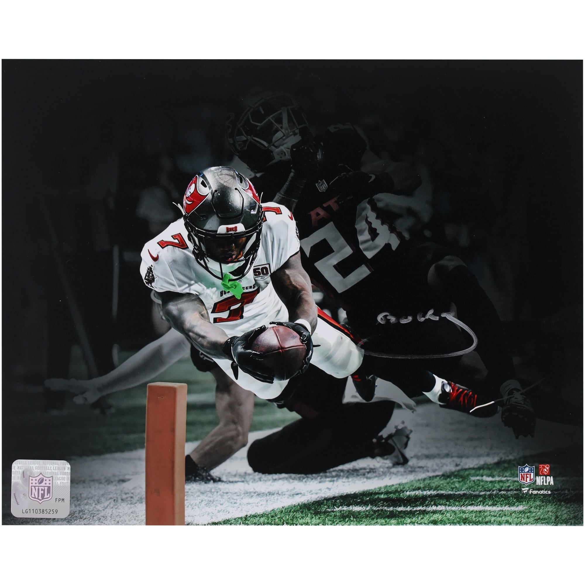 V106832 Bucs Bucky Irving Tampa Bay Buccaneers Autographié "8 x 10" Diving Touchdown Spotlight Photographie 7 Bucky Irving AUT 08x10 PHOTO 45922 AUTPHO 08FBIR0005 #1