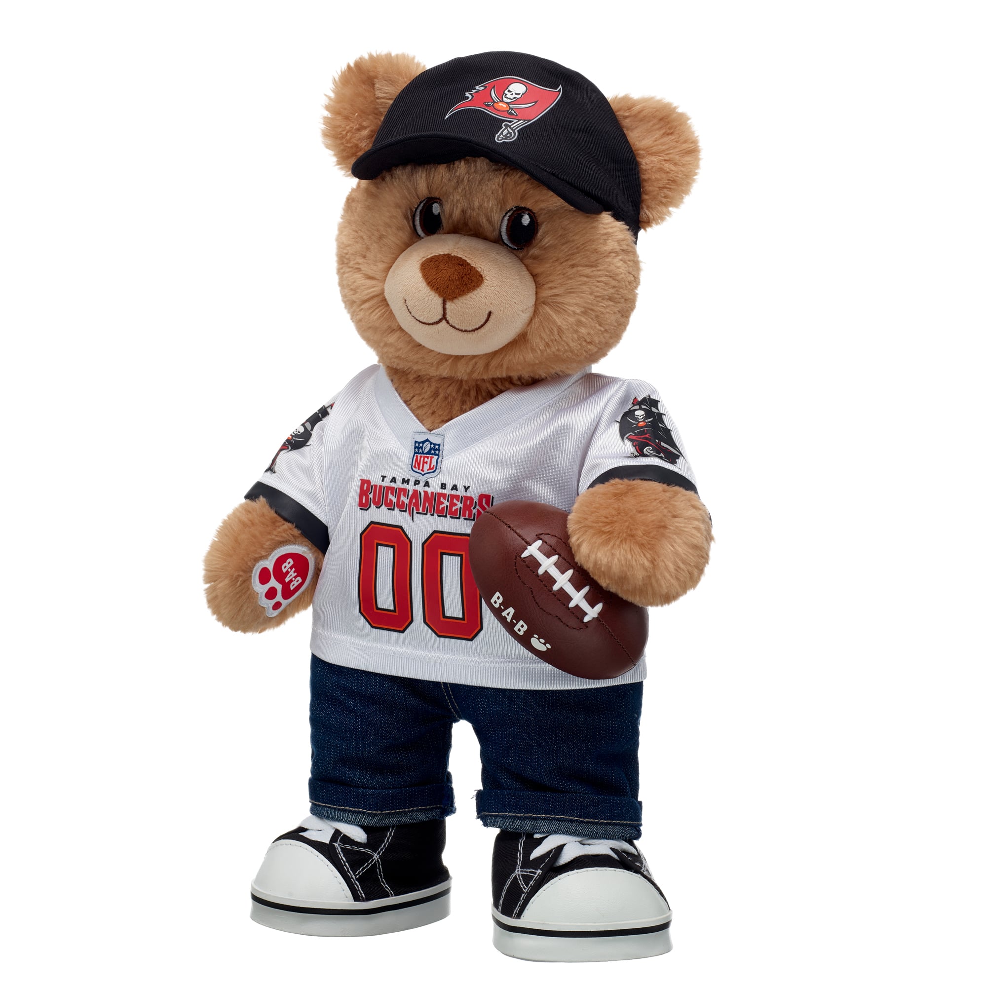 Coffret cadeau ours en peluche Build-A-Bear Tampa Bay Buccaneers Happy Hugs