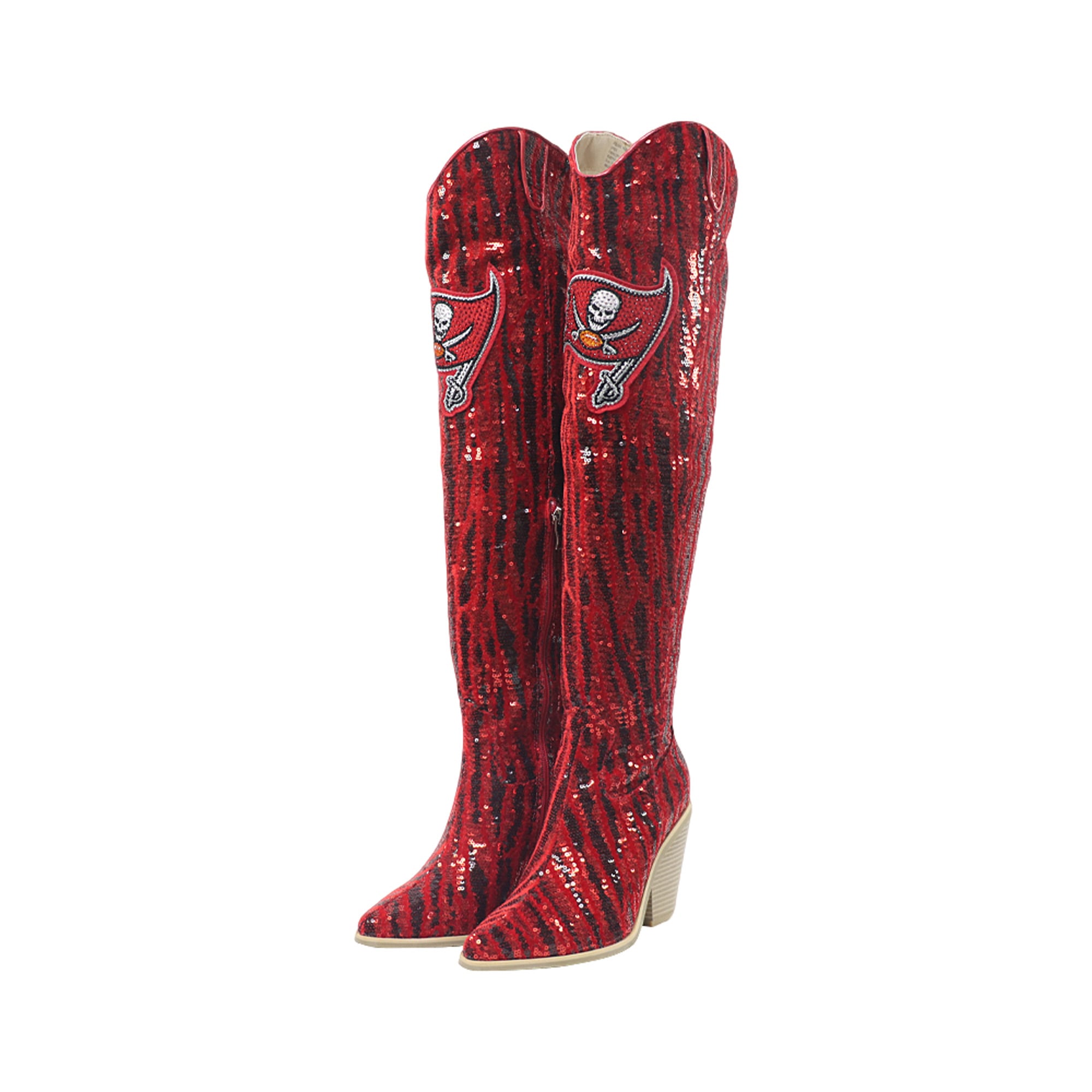 Bottes cuissardes à sequins bicolores Cuce Tampa Bay Buccaneers