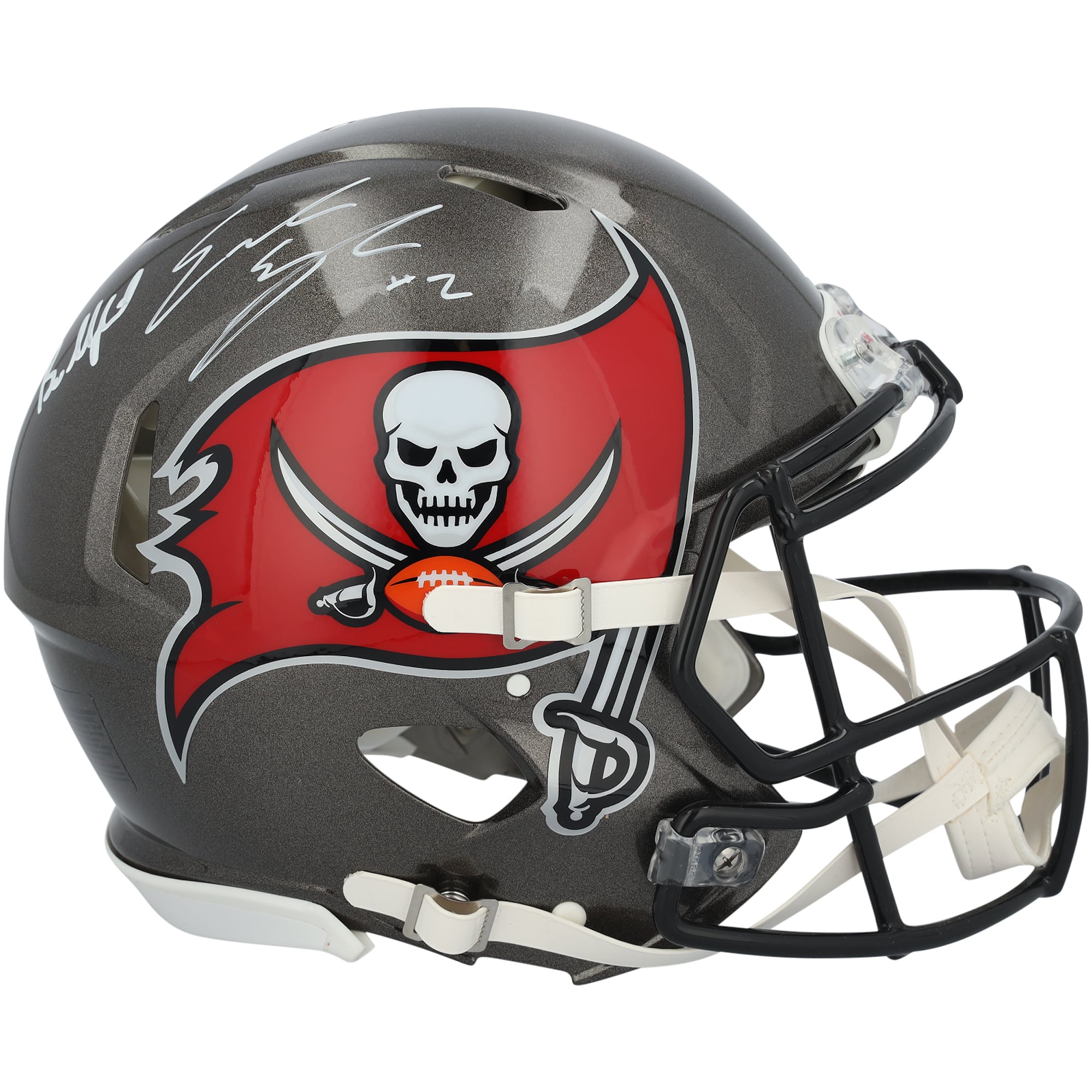 Casque Riddell Speed ​​authentique autographié par Emeka Egbuka des Tampa Bay Buccaneers