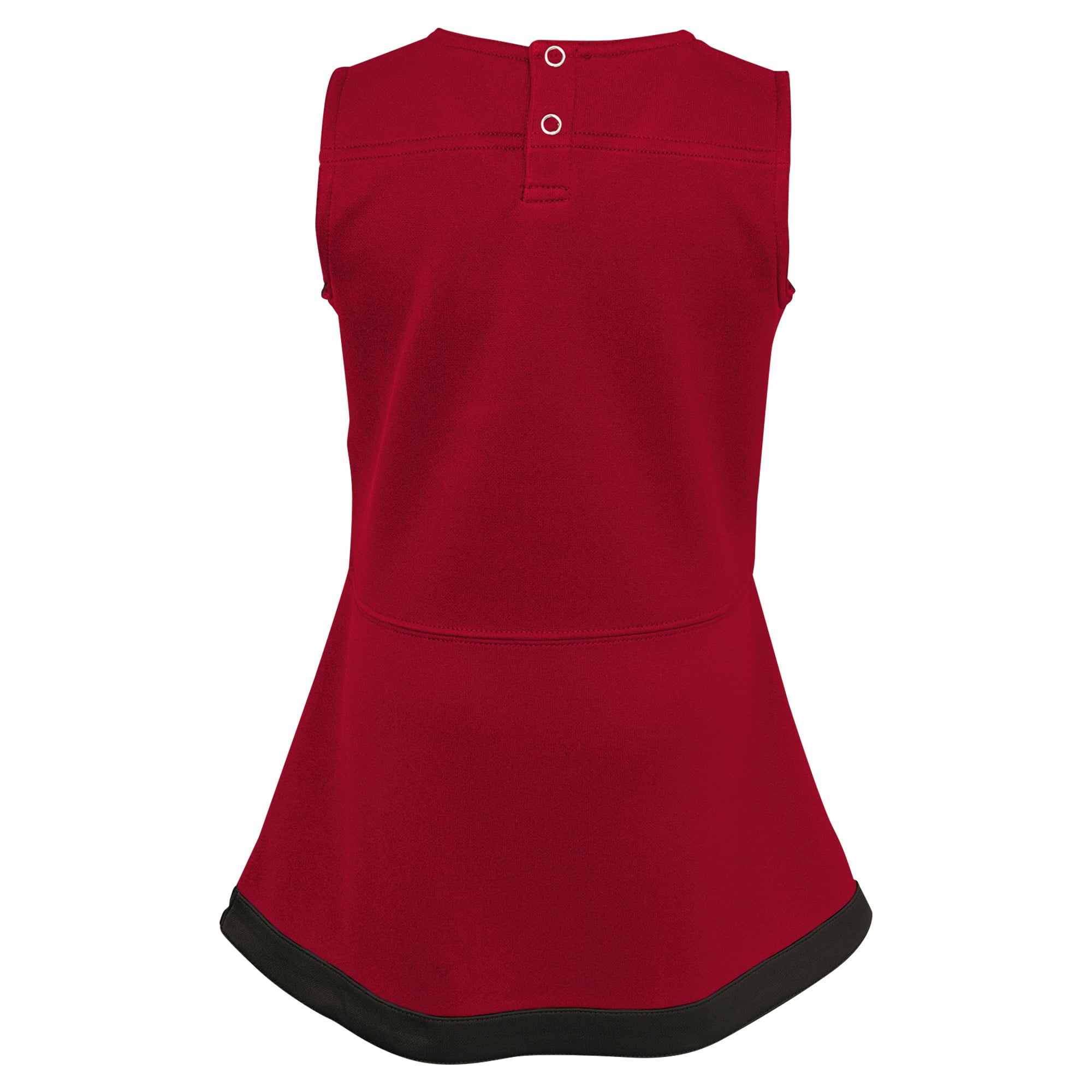 Girls Toddler Red Tampa Bay Buccaneers Cheer Captain V-Neck Dress with Bloomers