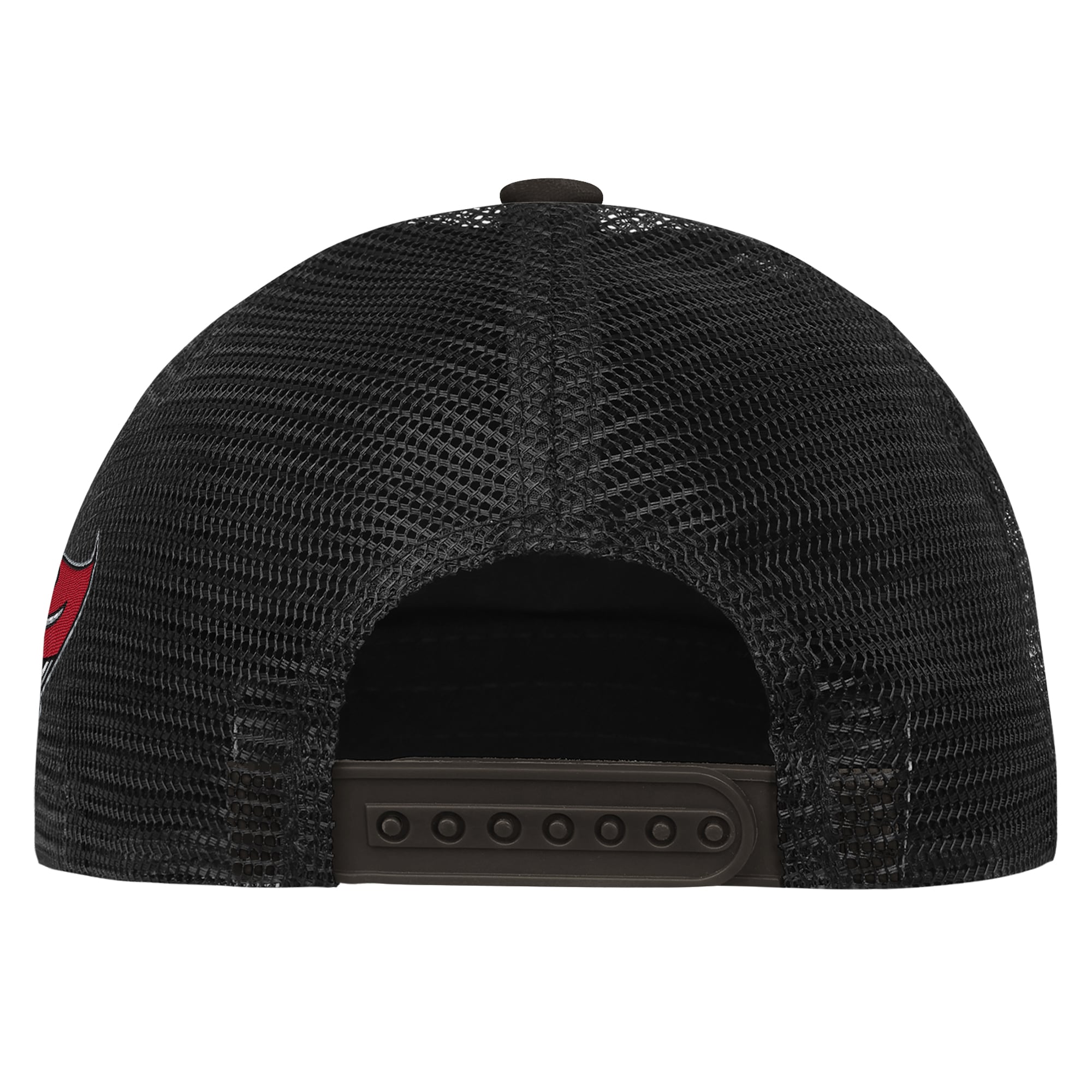 Girls Youth Outerstuff Black Tampa Bay Buccaneers Bling Adjustable Trucker Hat