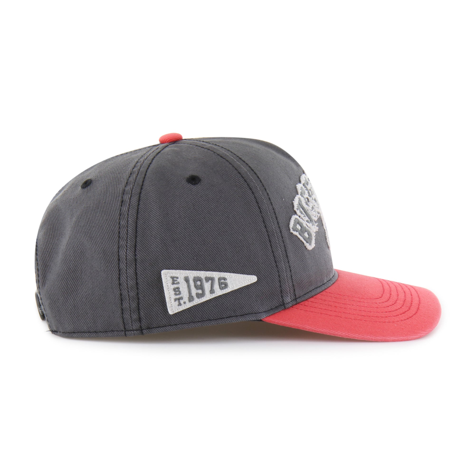 Men's '47 Charcoal Tampa Bay Buccaneers Calderwood Well Worn Hitch Adjustable Hat