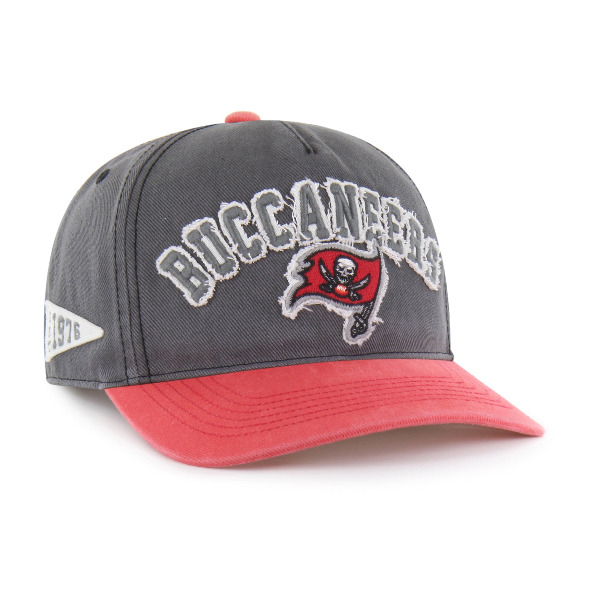 Men's '47 Charcoal Tampa Bay Buccaneers Calderwood Well Worn Hitch Adjustable Hat