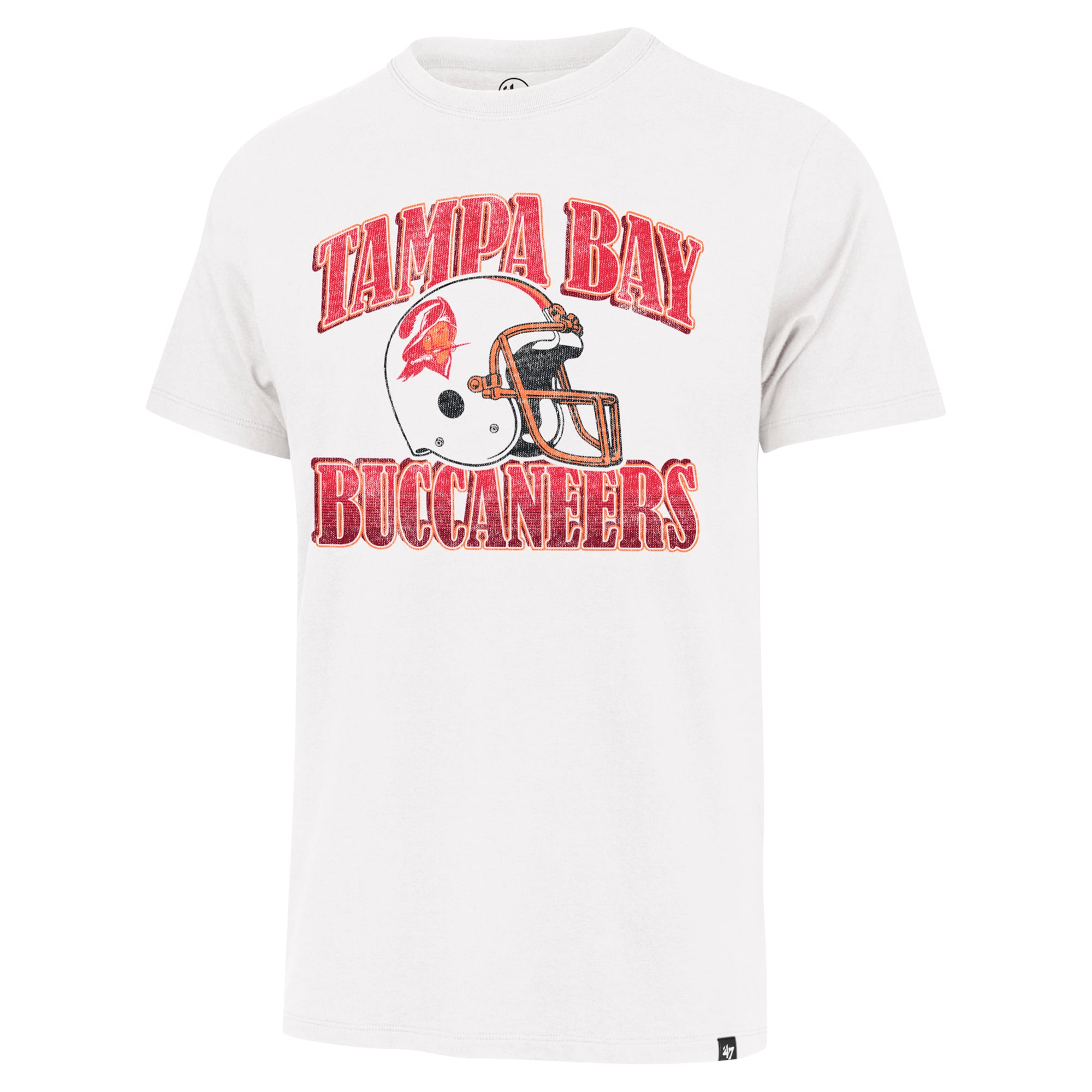 T-shirt rétro 47 crème pour homme des Buccaneers de Tampa Bay, Overrun Franklin