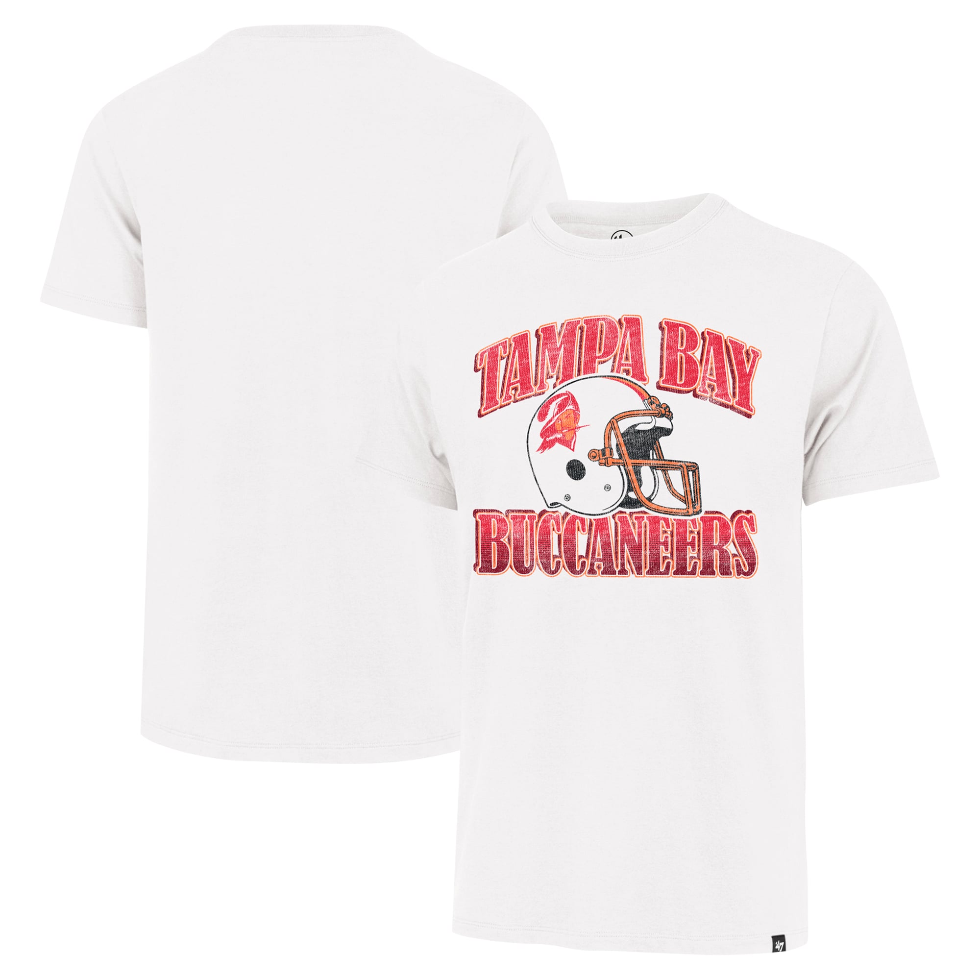 T-shirt rétro 47 crème pour homme des Buccaneers de Tampa Bay, Overrun Franklin