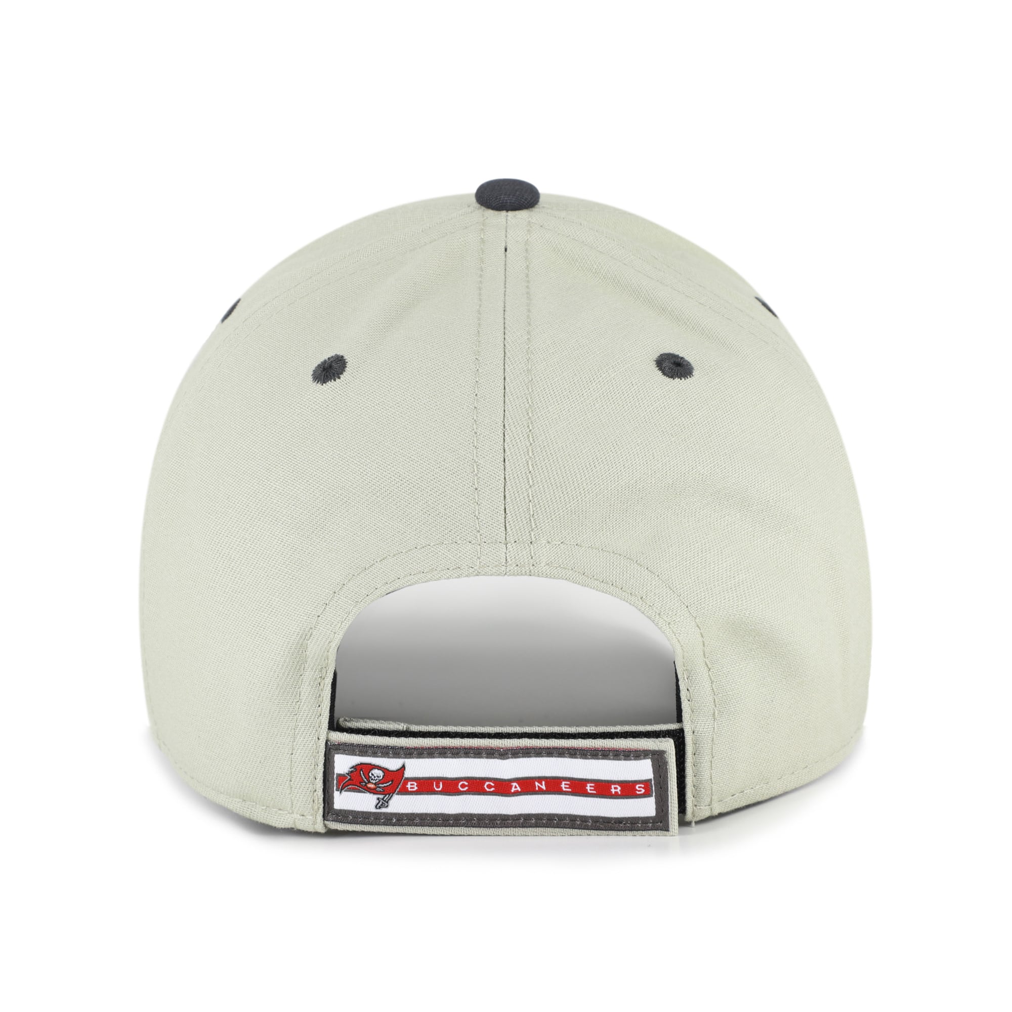 Men's '47  Gray/Black Tampa Bay Buccaneers Half Block Text MVP Adjustable Hat