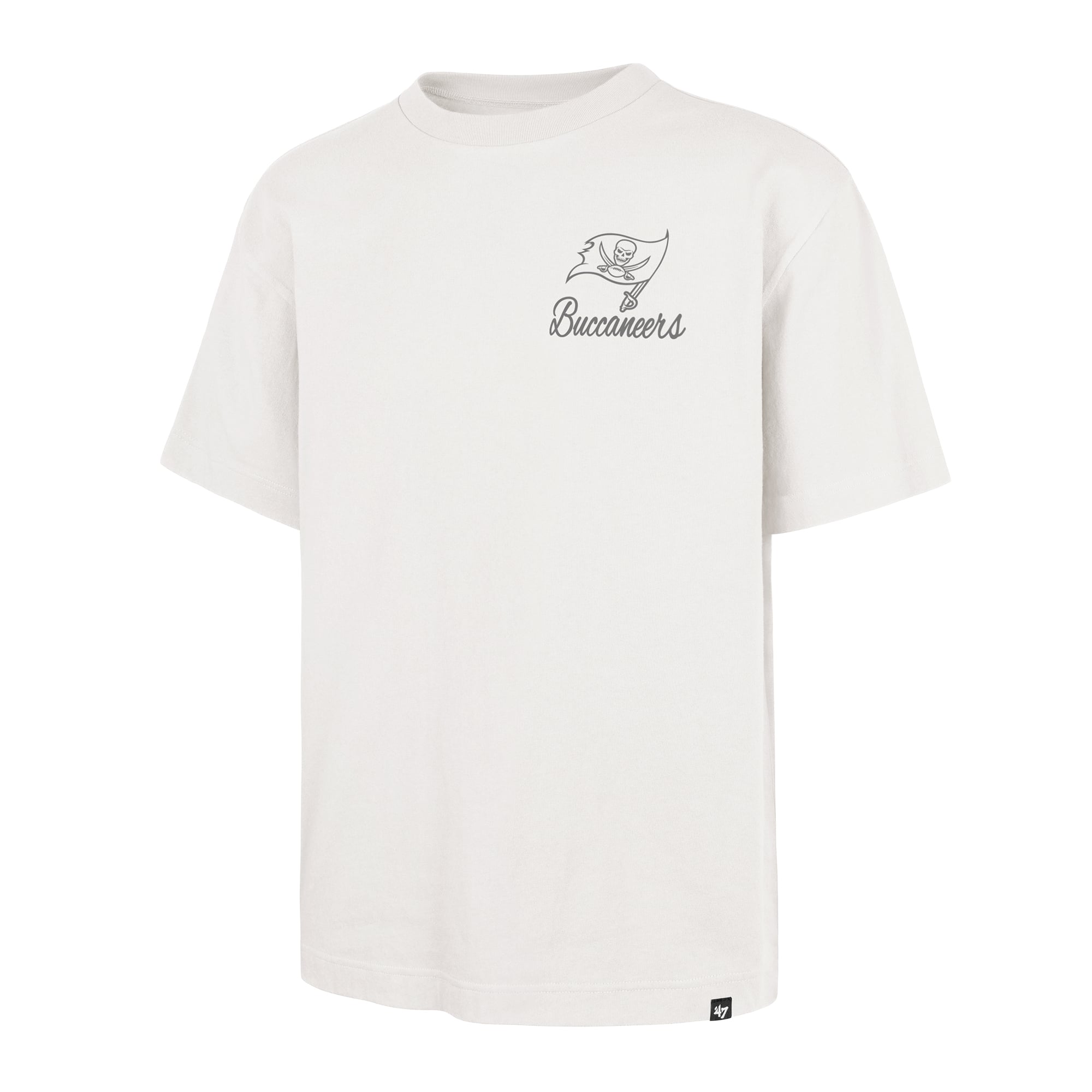 Men's '47 Off White Tampa Bay Buccaneers Photon Dust Foundation T-Shirt