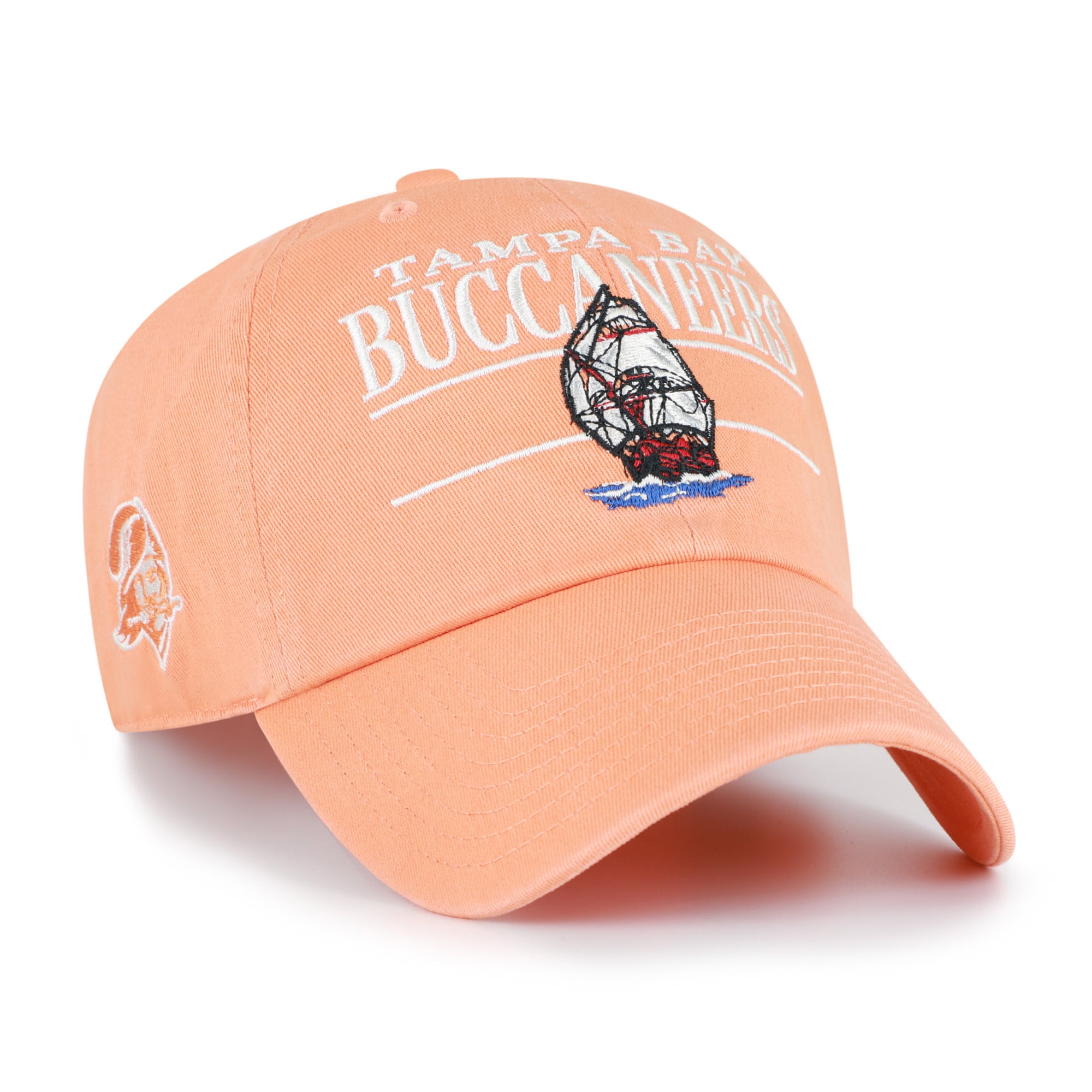 Men's '47 Orange Tampa Bay Buccaneers Throwback Graphic Clean Up Adjustable Hat
