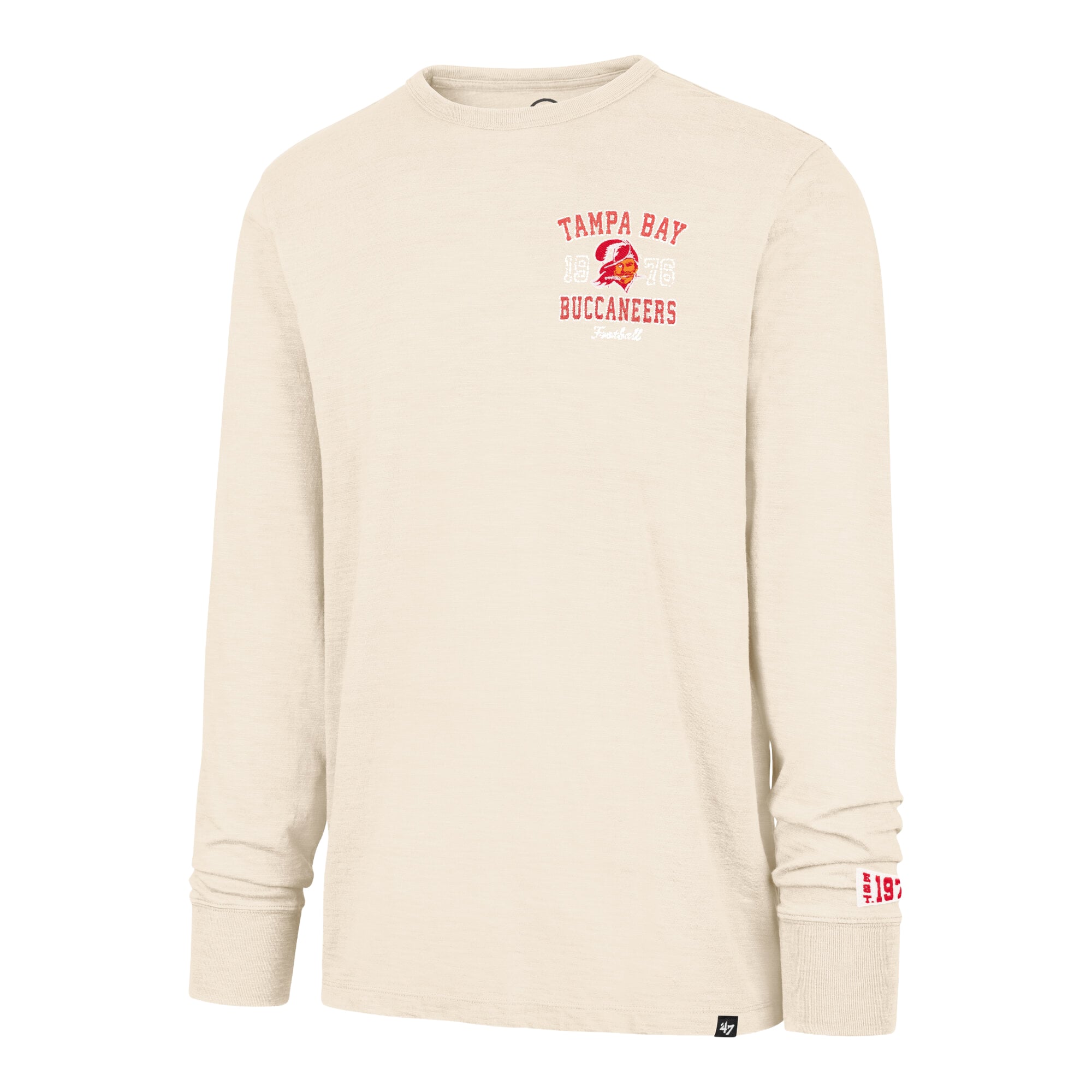 Men's '47 Tan Tampa Bay Buccaneers Heavy Slub Long Sleeve T-Shirt