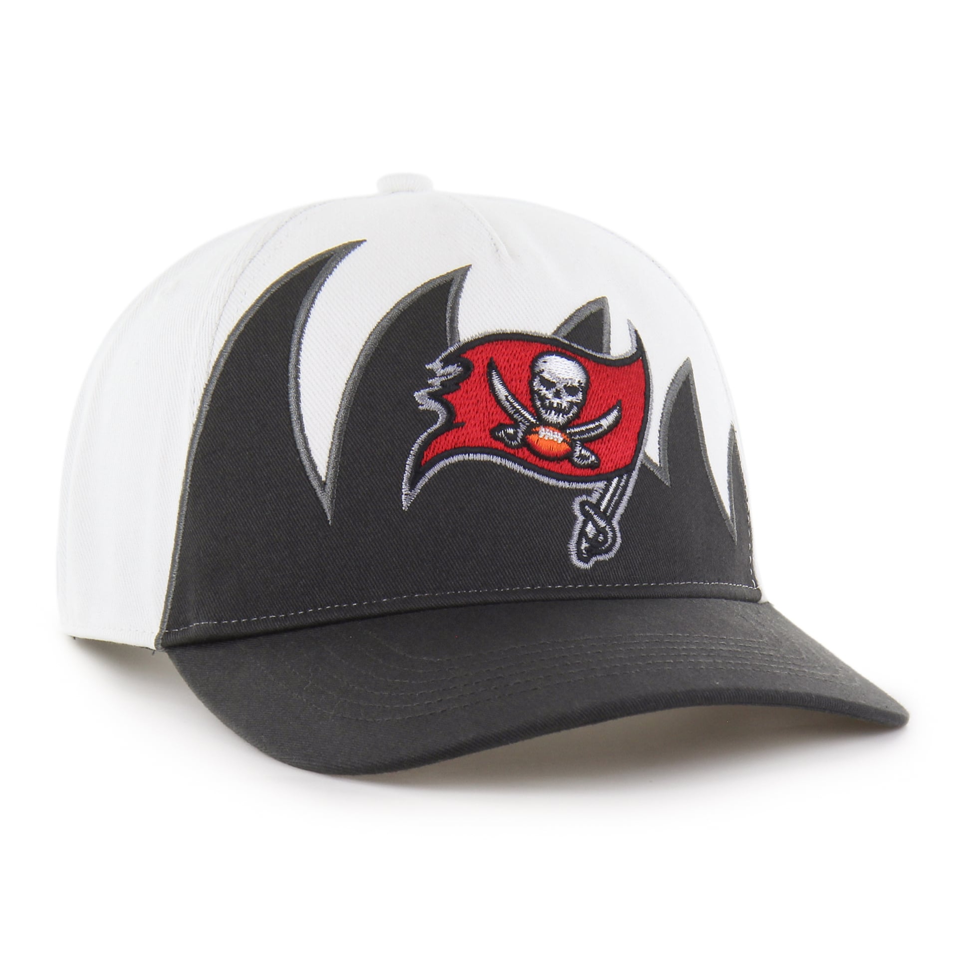 Men's '47 White Tampa Bay Buccaneers Jagged Hitch Adjustable Hat
