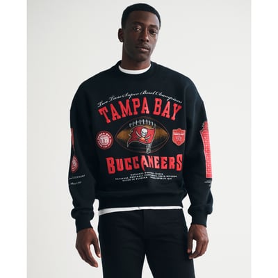 Tampa Bay Buccaneers Abercrombie & Fitch Fleece Sweatshirt - Black