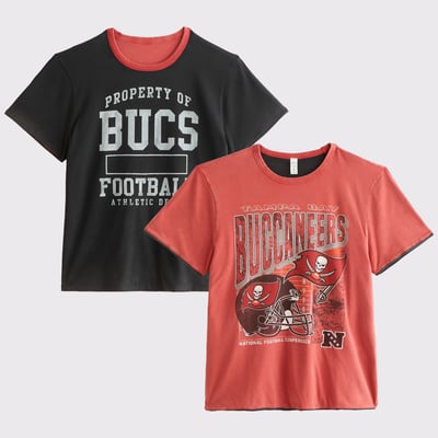 Tampa Bay Buccaneers Abercrombie & Fitch Reversible T-Shirt - Black