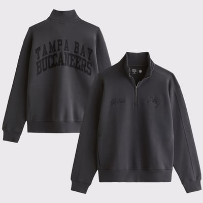 Tampa Bay Buccaneers Abercrombie & Fitch YPB neoKNIT MAX Half-Zip Top - Black