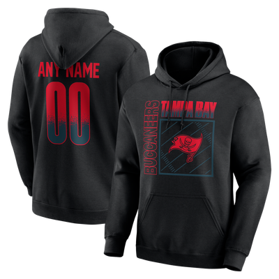 Tampa Bay Buccaneers Home Field Pop Personalized Name & Number Hoodie - Black