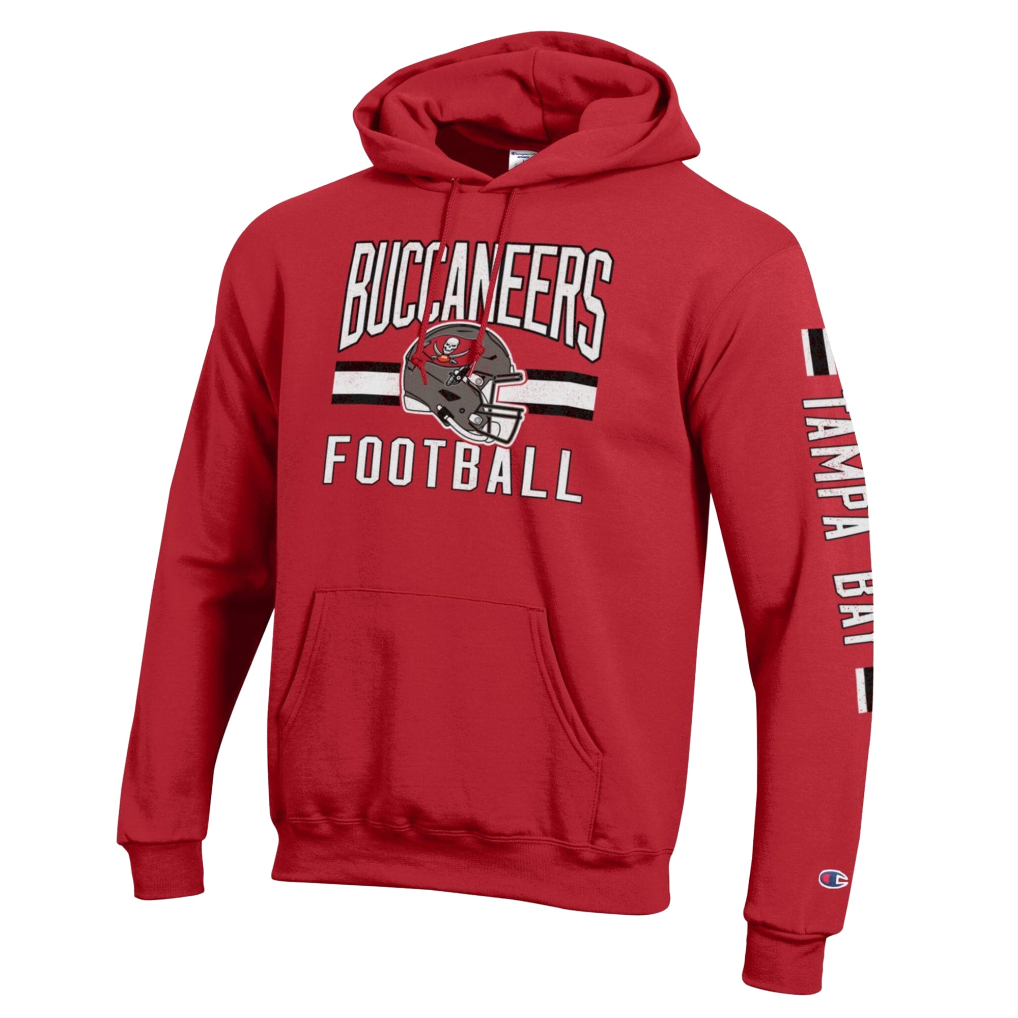 Sweat à capuche Champion rouge Tampa Bay Buccaneers Powerblend pour homme