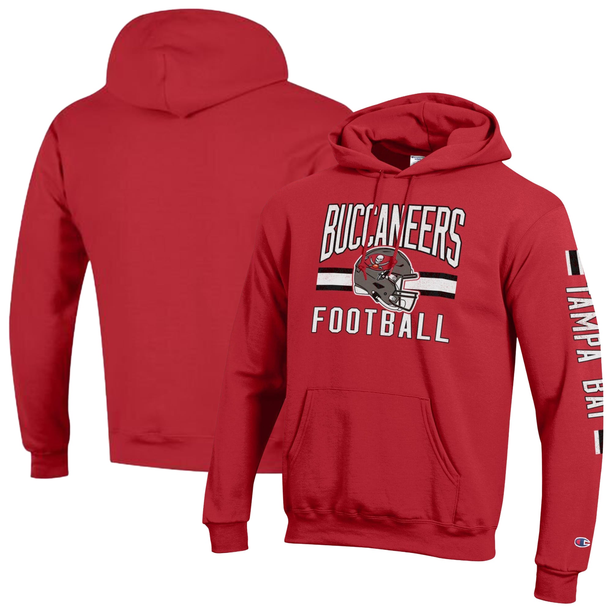 Sweat à capuche Champion rouge Tampa Bay Buccaneers Powerblend pour homme