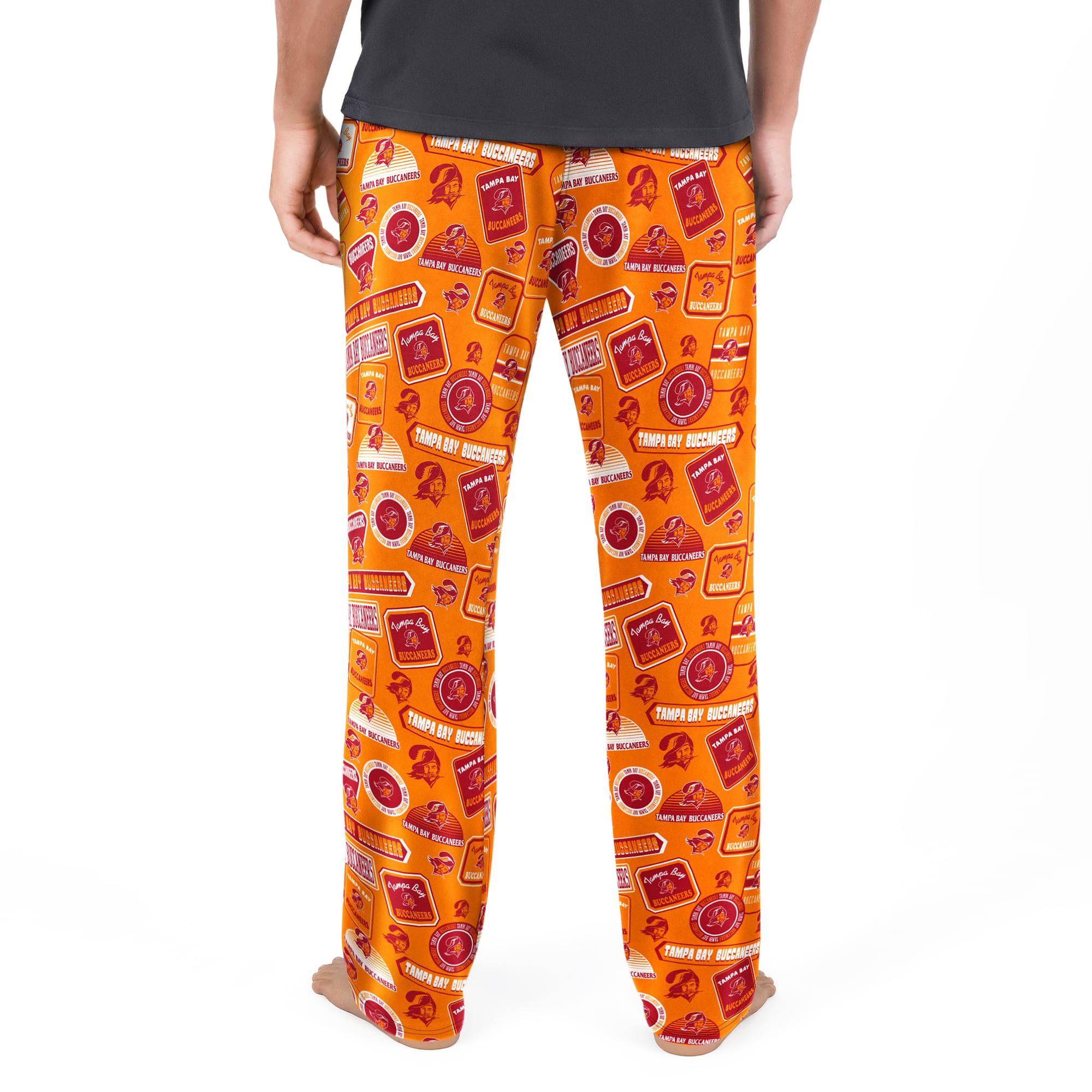 Men's Concepts Sport Orange Tampa Bay Buccaneers Throwback Logo Grady Sleep Pants