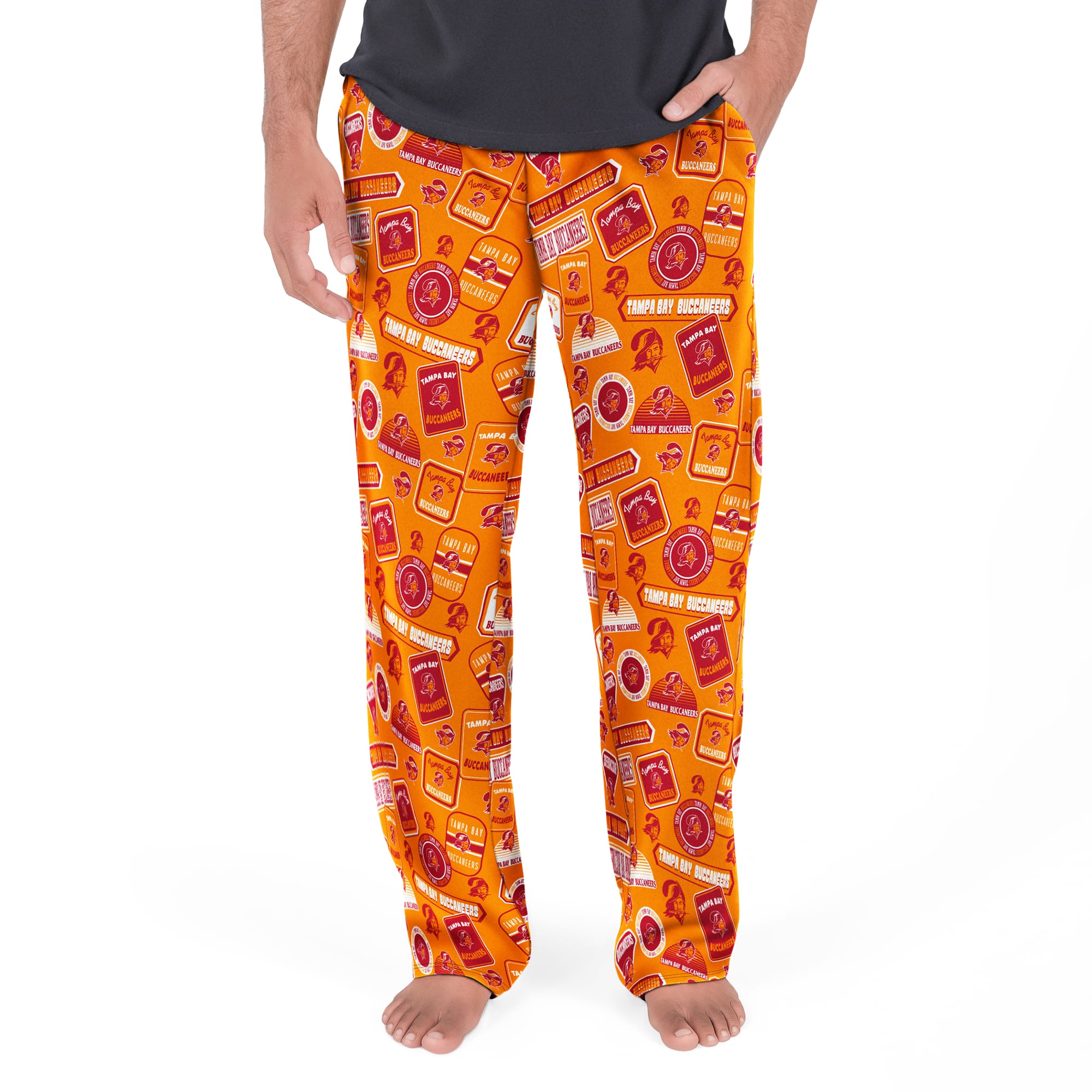 Men's Concepts Sport Orange Tampa Bay Buccaneers Throwback Logo Grady Sleep Pants