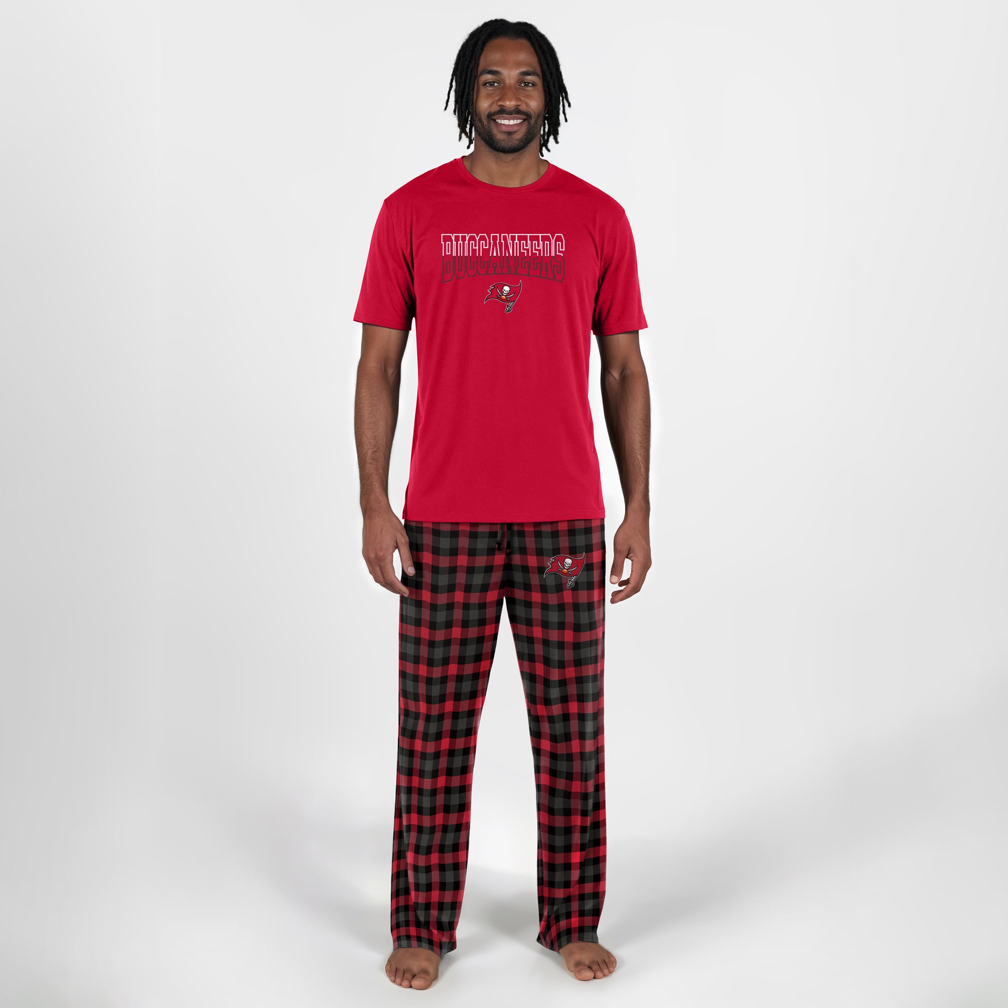 Men's Concepts Sport Red Tampa Bay Buccaneers Highland Sleep Set
