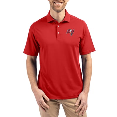 Tampa Bay Buccaneers Cutter & Buck Virtue Eco Pique Recycled Polo - Red