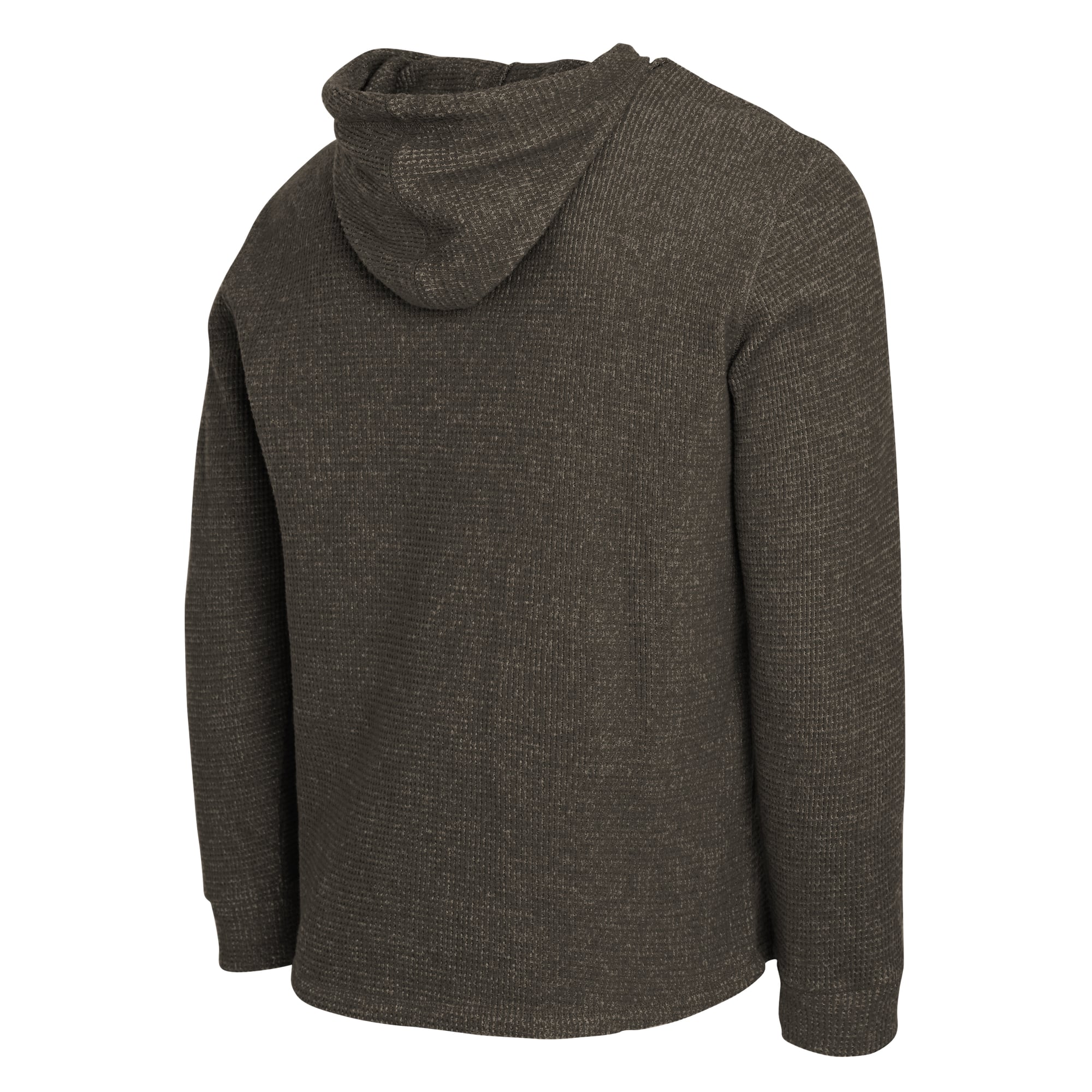 Men's Darius Rucker Collection by Fanatics Pewter Tampa Bay Buccaneers Waffle Knit Hooded Tri-Blend Long Sleeve T-Shirt