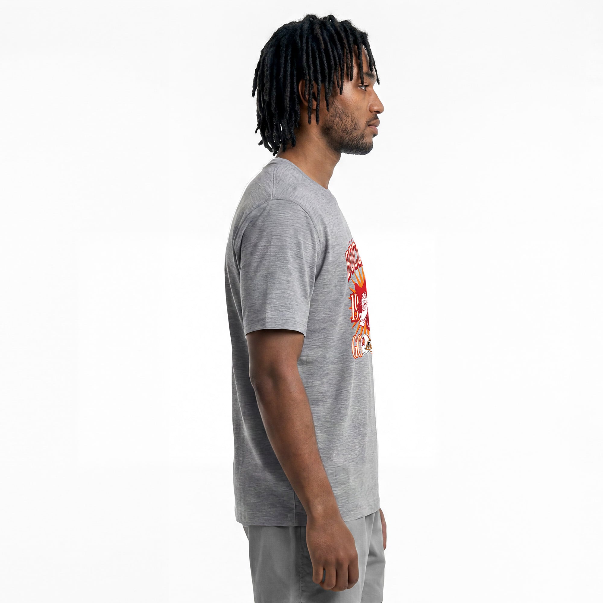T-shirt homme Disney x Champion gris Tampa Bay Buccaneers Captain Hook All-Star