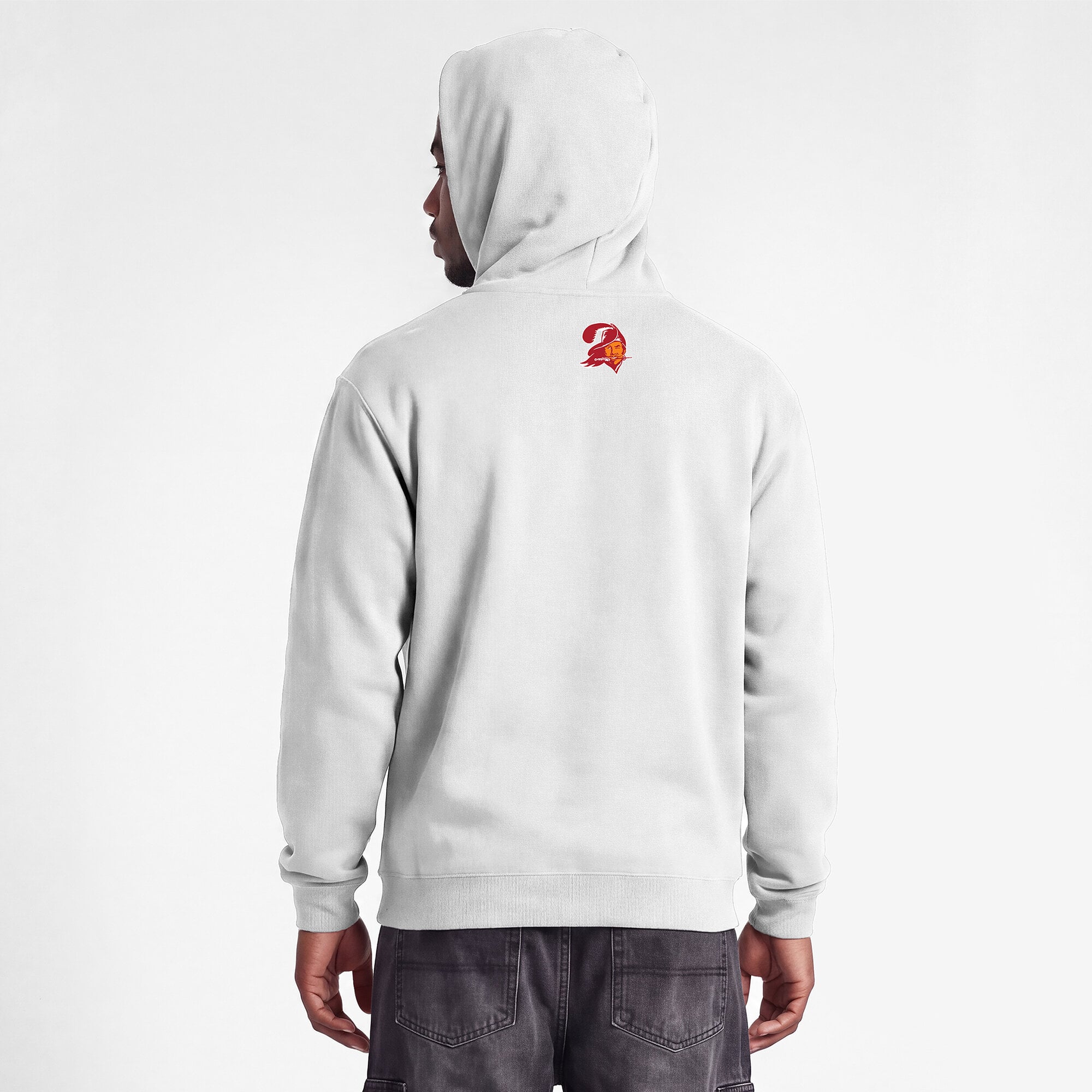 Sweat-shirt à capuche intégral blanc Disney x Champion Tampa Bay Buccaneers Powerblend pour homme
