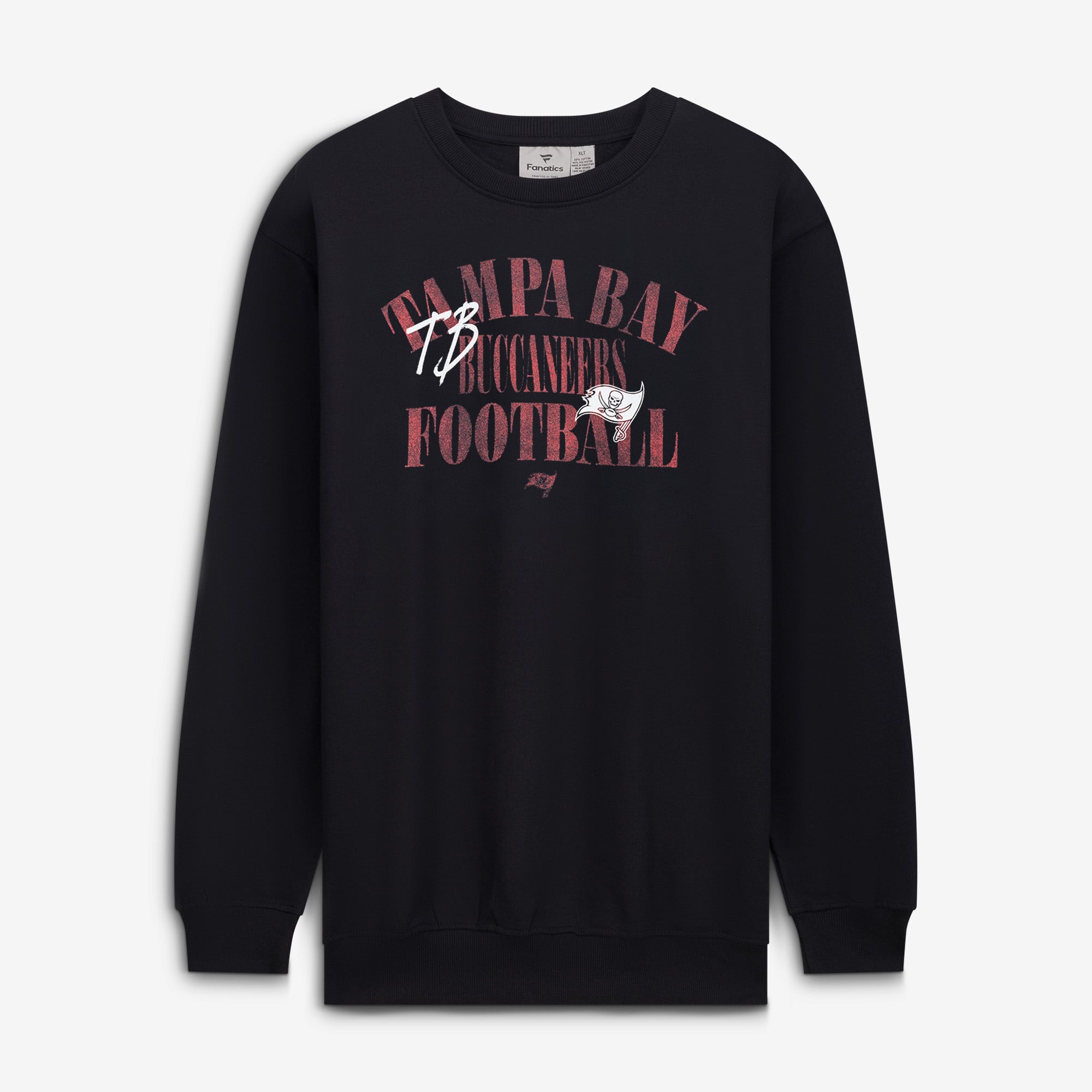 Men's Fanatics Black Tampa Bay Buccaneers Big & Tall Relaxed Halftime Lead Sweatshirt