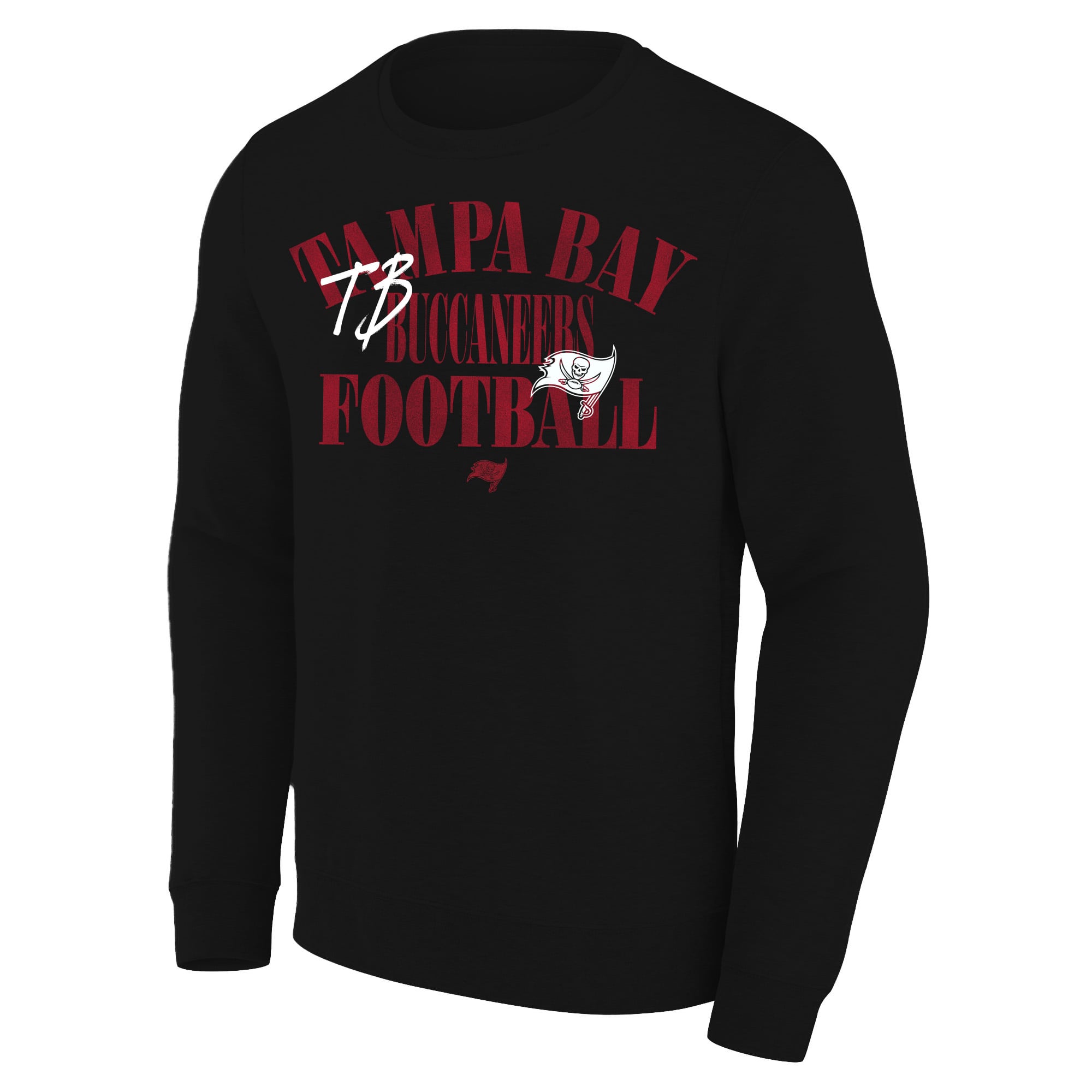 Men's Fanatics Black Tampa Bay Buccaneers Big & Tall Relaxed Halftime Lead Washed Sweatshirt