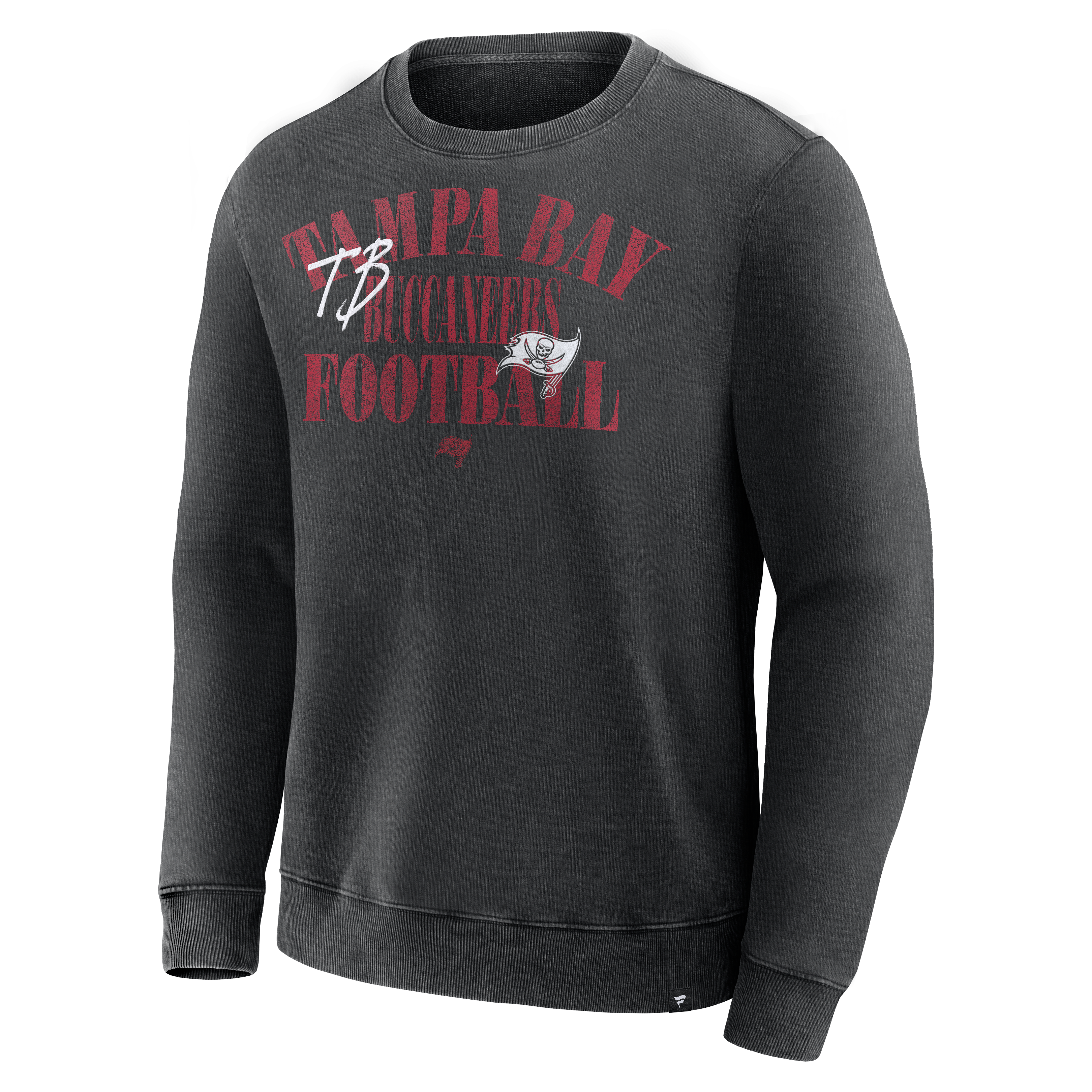 Men's Fanatics Black Tampa Bay Buccaneers Halftime Lead Relaxed Heavyweight French Terry Sweatshirt