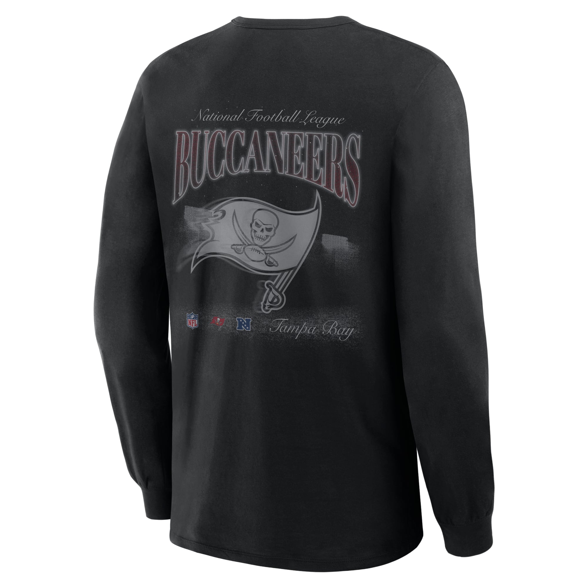 Men's Fanatics Black Tampa Bay Buccaneers Midnight Falls Long Sleeve T-Shirt