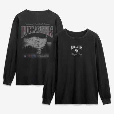 Tampa Bay Buccaneers Fanatics Midnight Falls Long Sleeve T-Shirt - Black