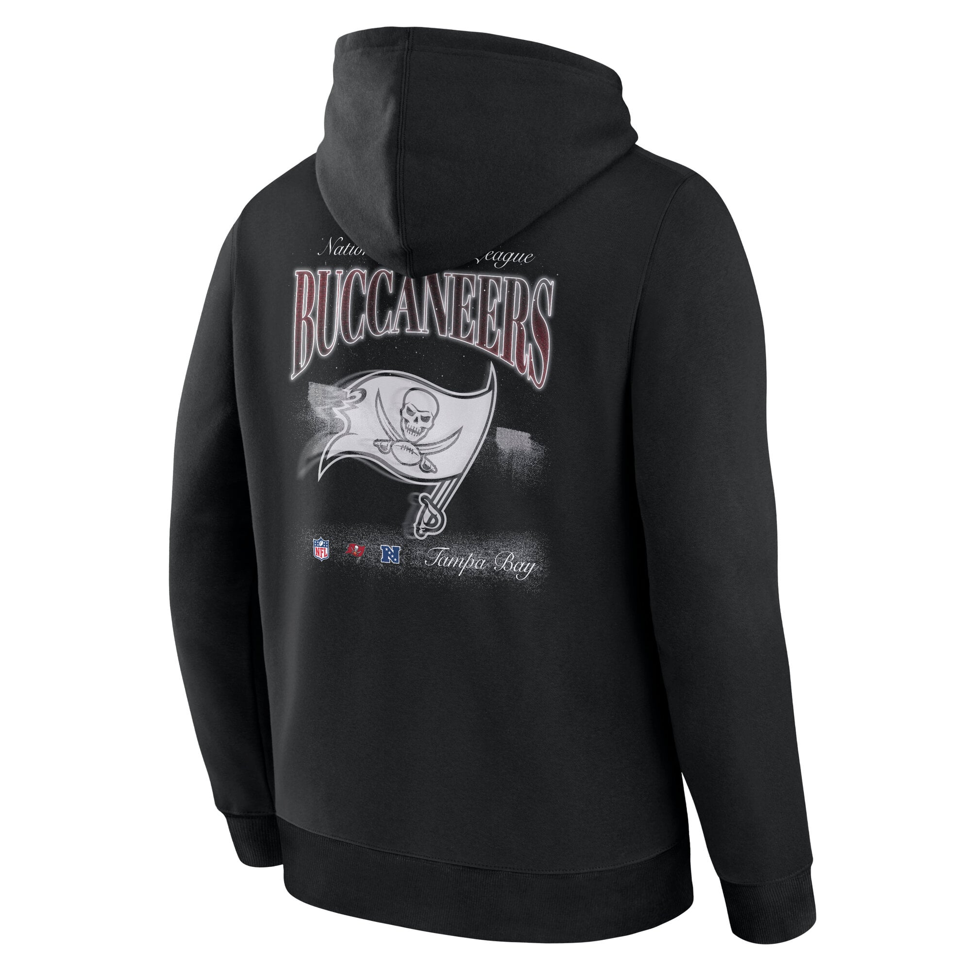 Men's Fanatics Black Tampa Bay Buccaneers Nightfall Long Sleeve Fleece Hoodie