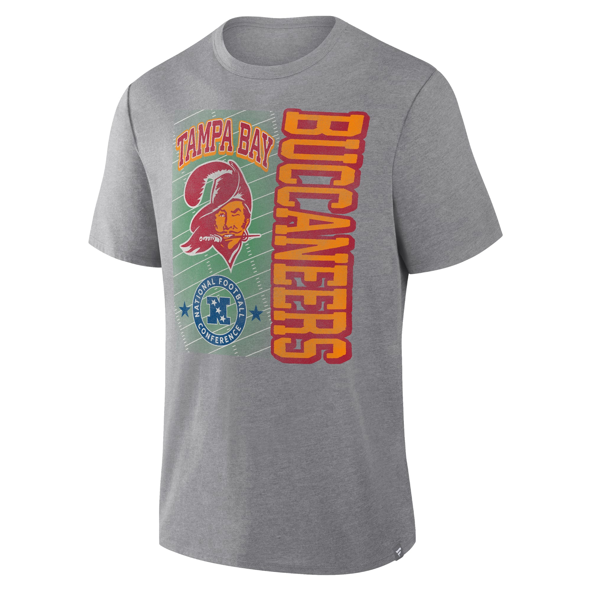 T-shirt Fanatics Heather Gray Tampa Bay Buccaneers Tribute Direct Handoff Tri-Blend pour homme