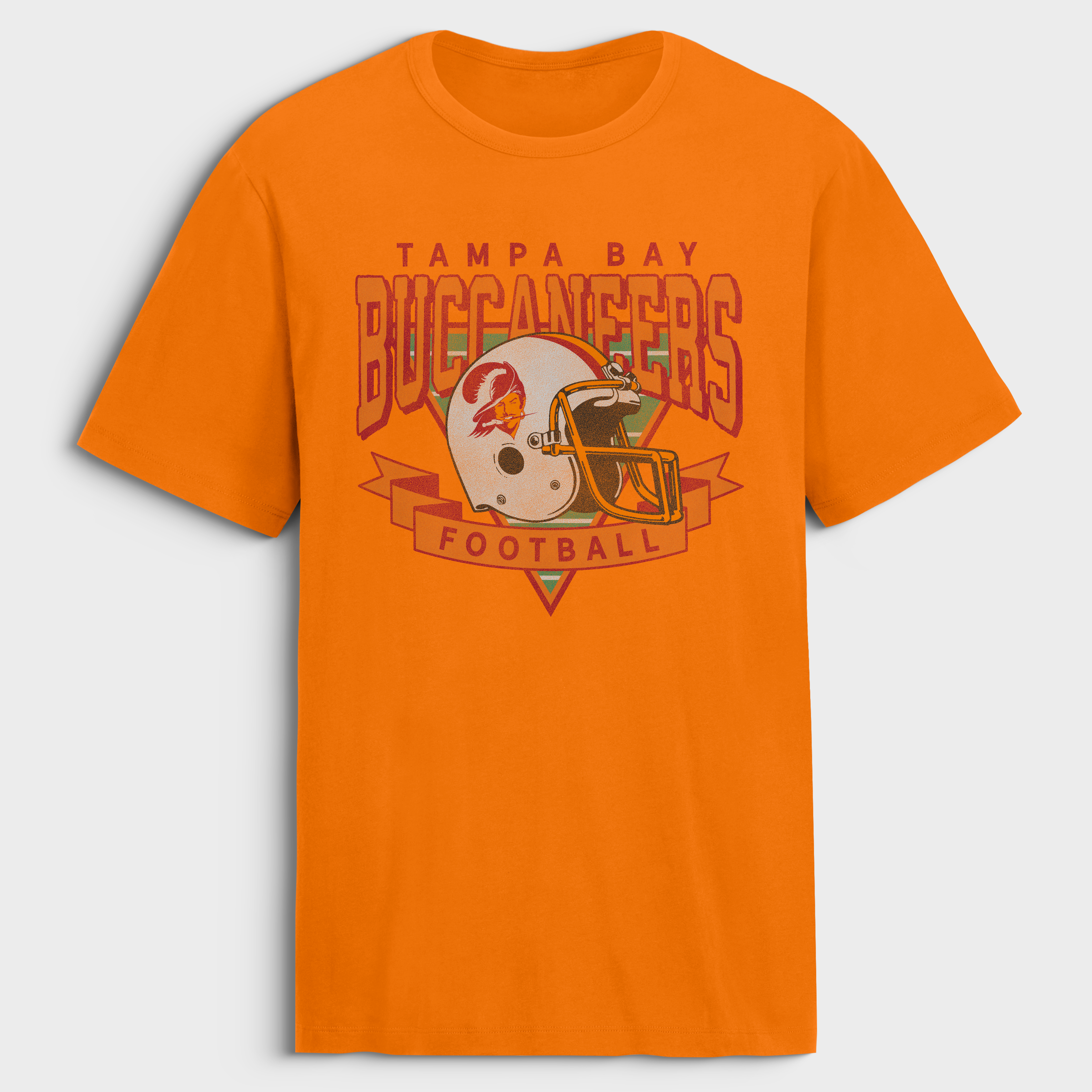 Men's Fanatics Orange Tampa Bay Buccaneers Old Fashion Rushing Legacy Cotton T-Shirt