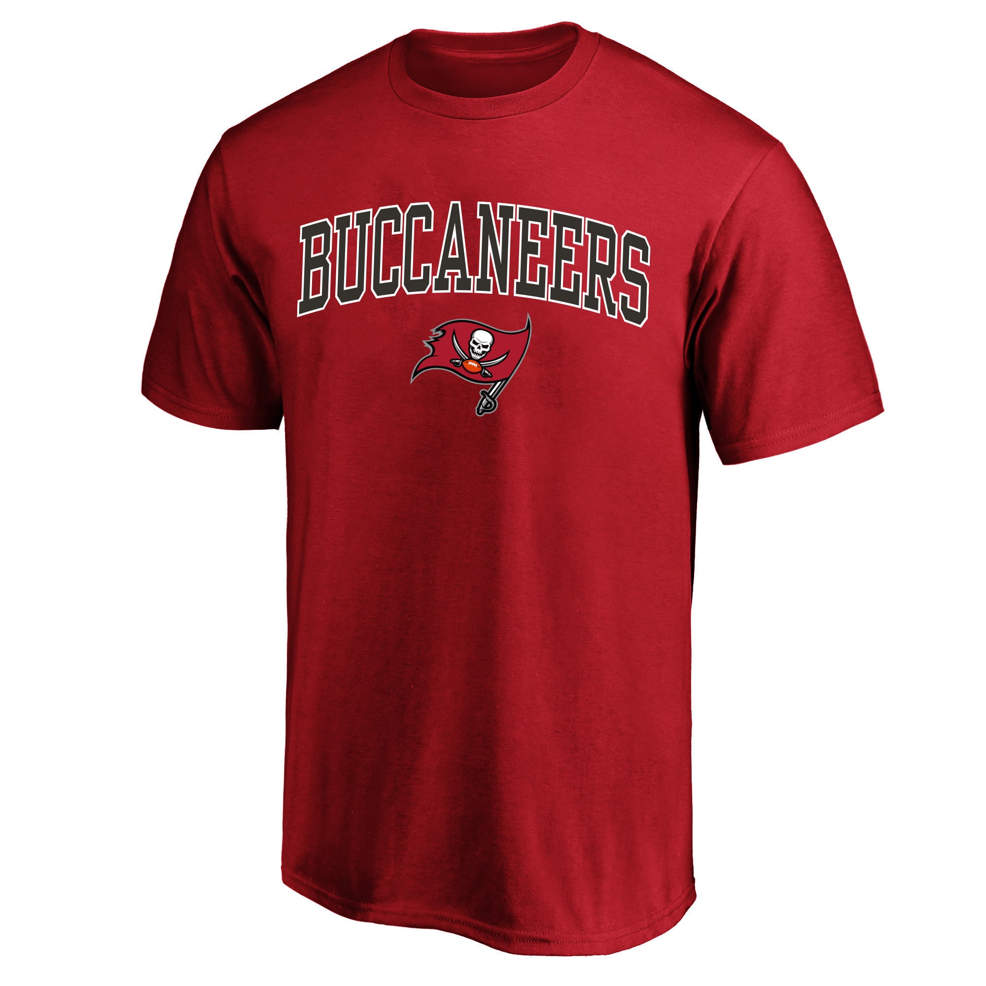 T-shirt Fanatics rouge Tampa Bay Buccaneers pour homme, grandes tailles, logo en forme d'arche