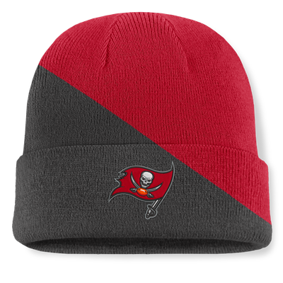 Tampa Bay Buccaneers Fanatics Tilt Cuffed Knit Hat - Red/Pewter