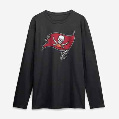 Tampa Bay Buccaneers Logo Athletic Primary Logo Long Sleeve T-Shirt - Black