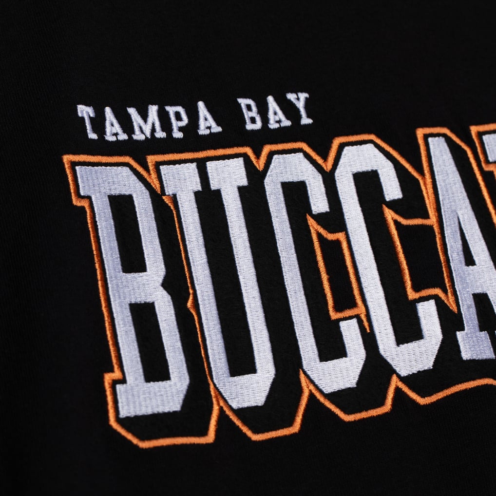  Tampa Bay Buccaneers Mitchell & Ness Training Camp Vintage Logos Long Sleeve T-Shirt - Black