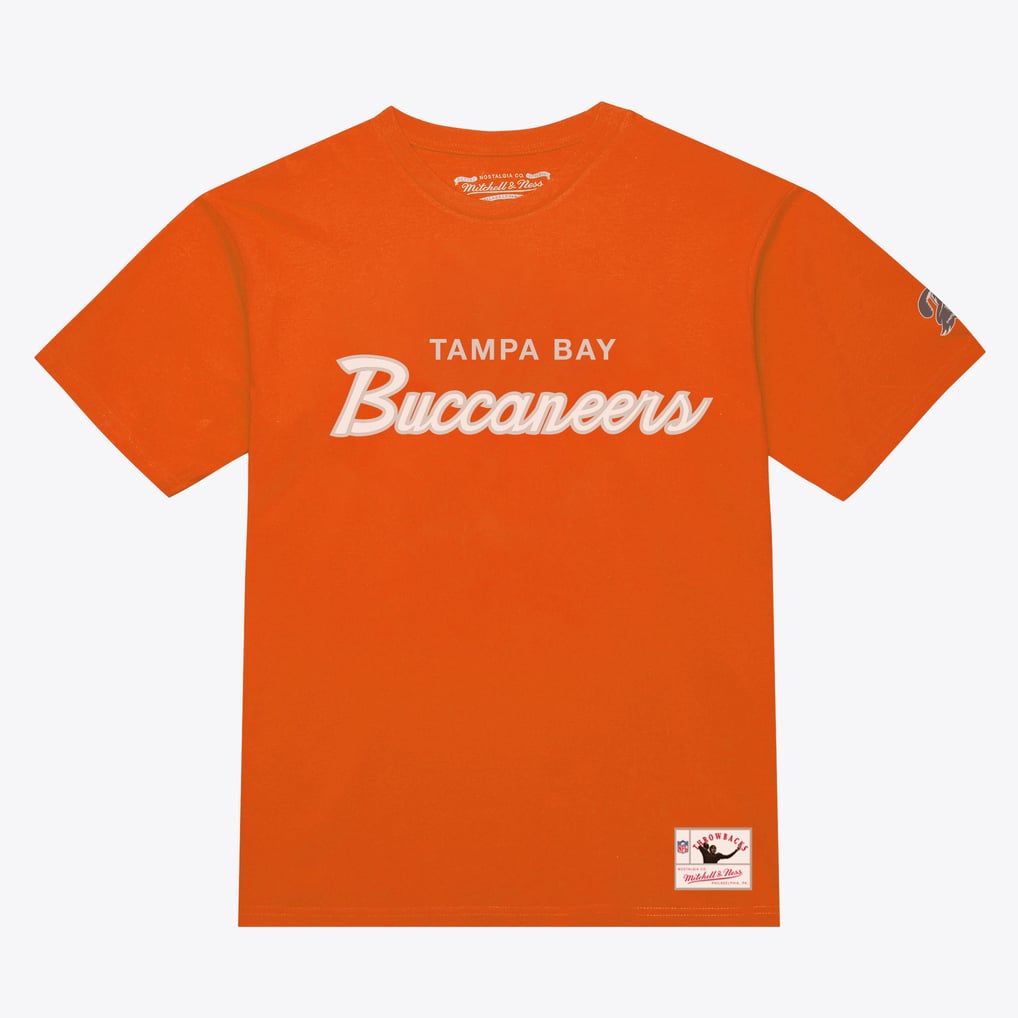 Tampa Bay Buccaneers Mitchell & Ness Head Coach Classic T-Shirt - Orange