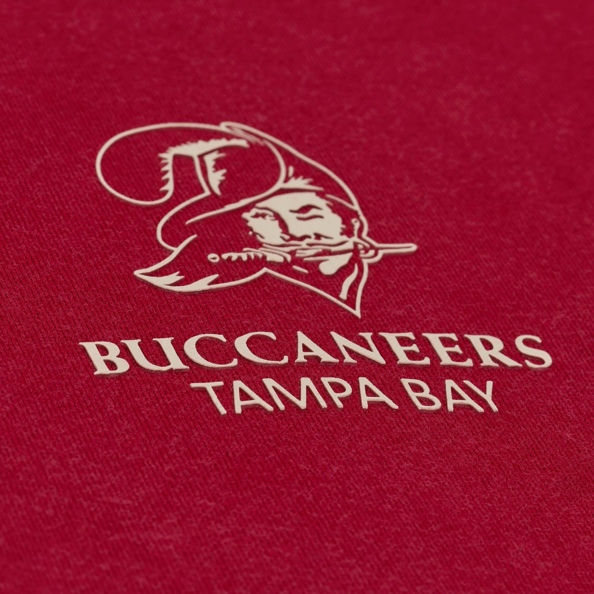 Men's Mitchell & Ness Red Tampa Bay Buccaneers Core Essentials Micro Logo Fleece Sweatshirt