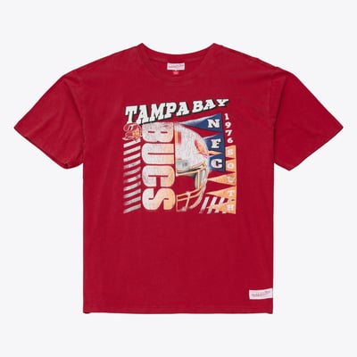Tampa Bay Buccaneers Mitchell & Ness Core Essentials Street Graphic T-Shirt - Red
