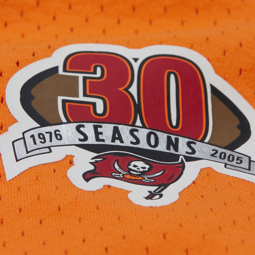Warren Sapp Tampa Bay Buccaneers Mitchell & Ness Retired Player Name & Number Mesh Top - Orange
