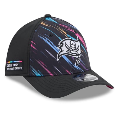 Tampa Bay Buccaneers New Era 2026 NFL Crucial Catch 39THIRTY M-Crown Stretch Hat - Black
