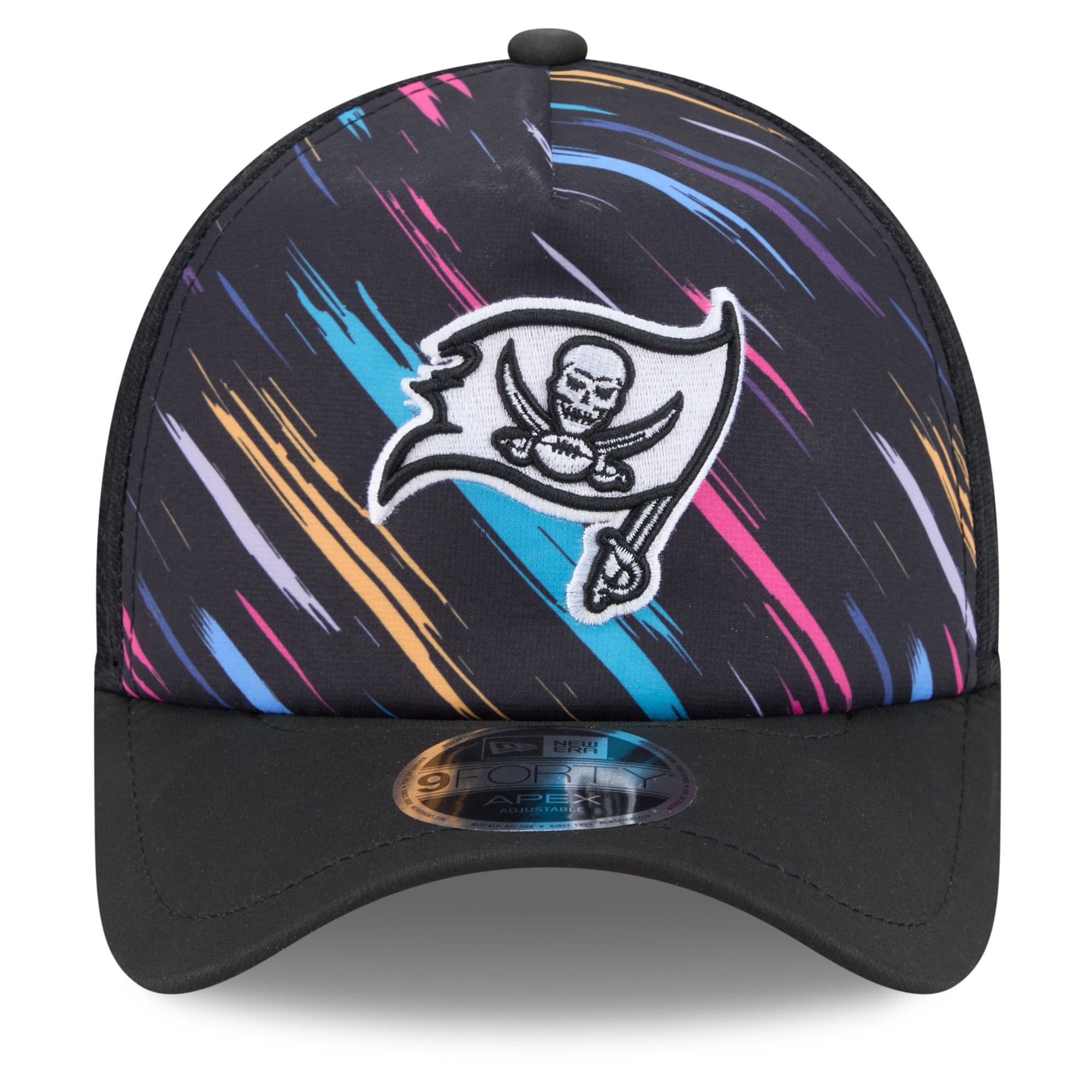 Men's New Era Black Tampa Bay Buccaneers 2026 NFL Crucial Catch 9FORTY Apex Adjustable Hat