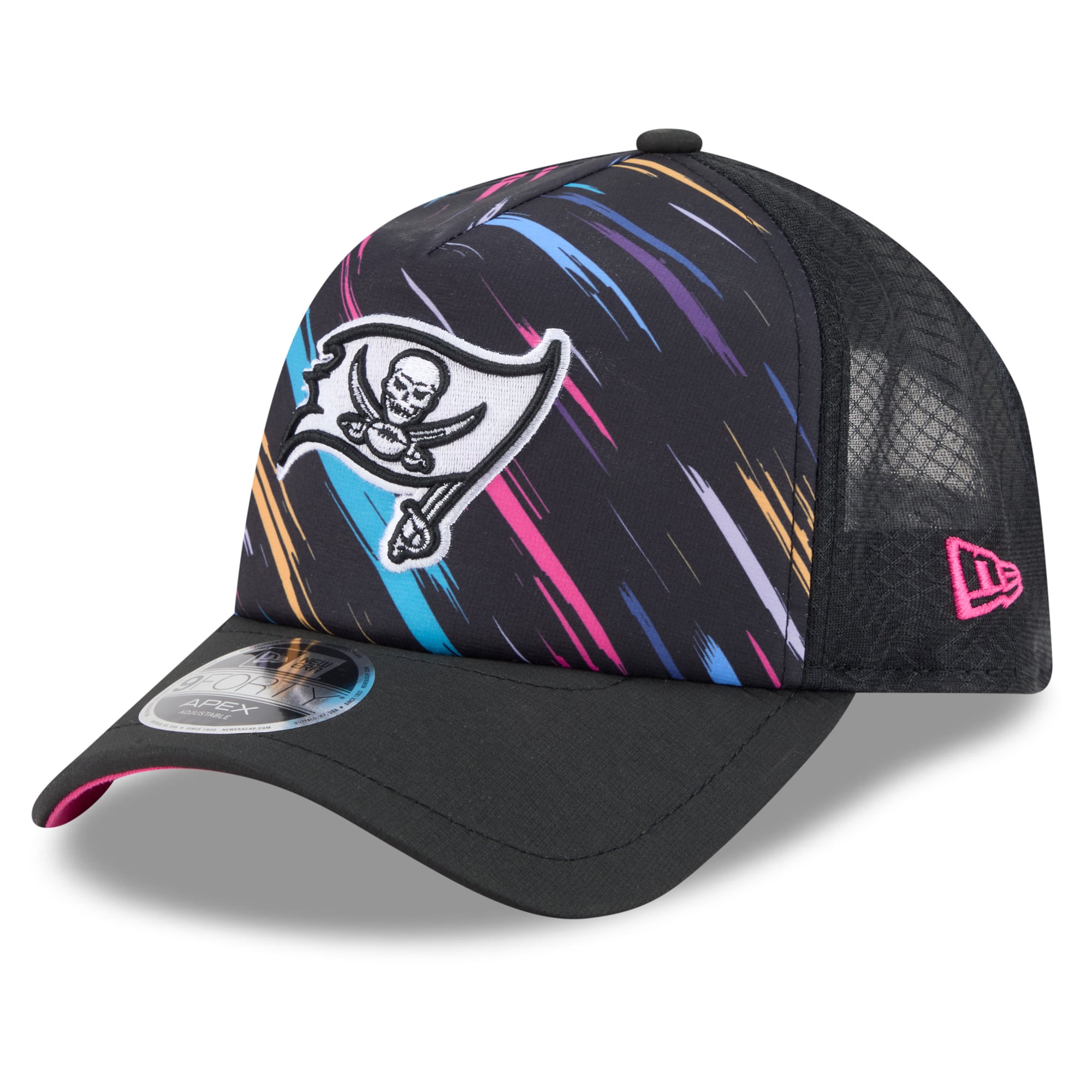 Men's New Era Black Tampa Bay Buccaneers 2026 NFL Crucial Catch 9FORTY Apex Adjustable Hat