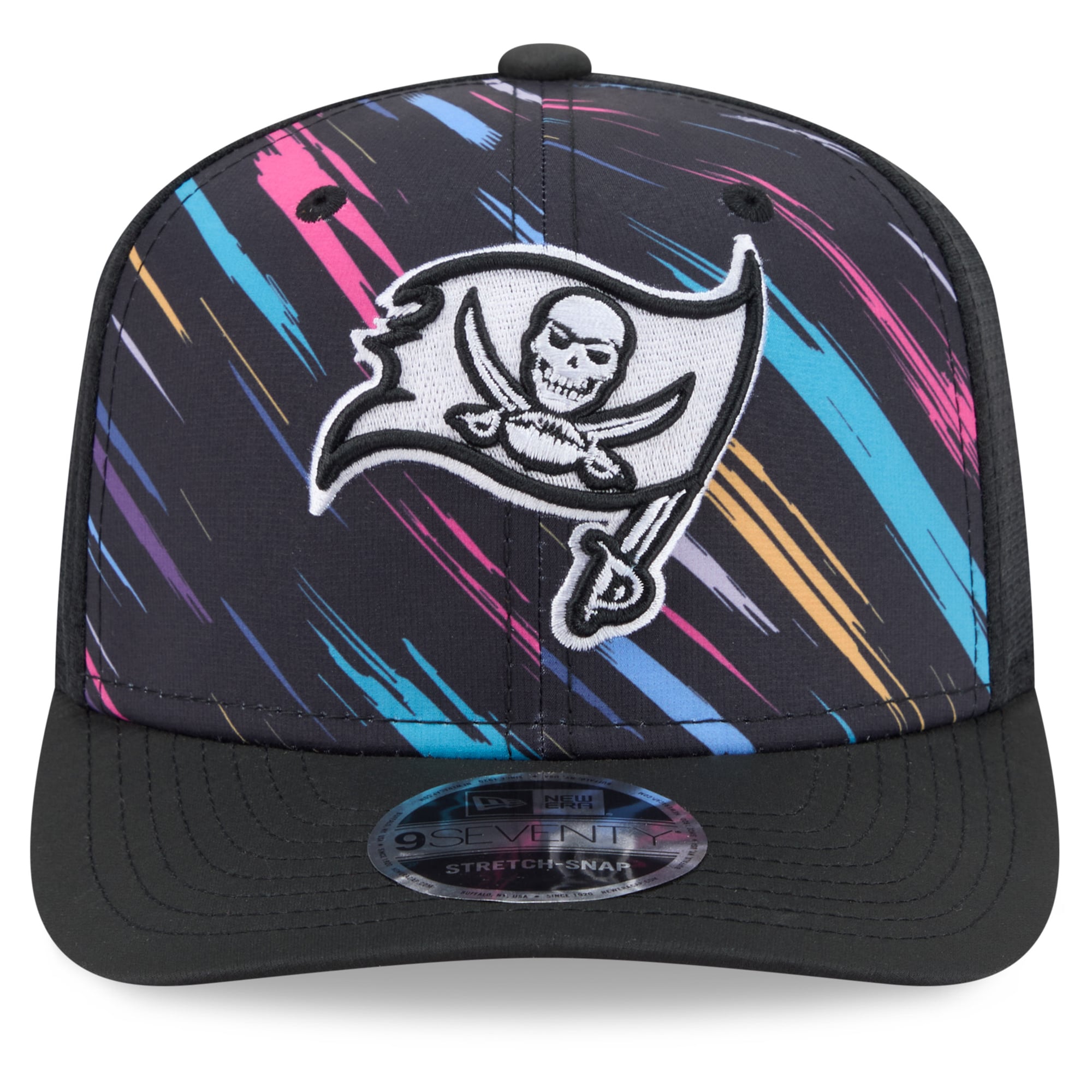 Men's New Era Black Tampa Bay Buccaneers 2026 NFL Crucial Catch 9SEVENTY Adjustable Trucker Hat